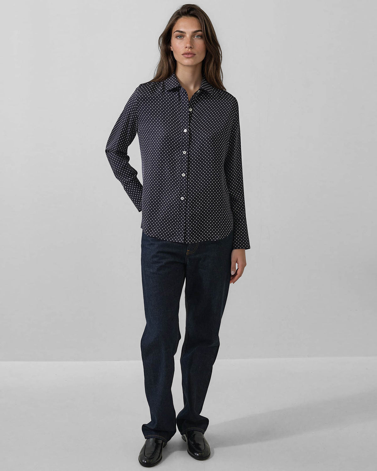 Long Sleeve Silk Shirt