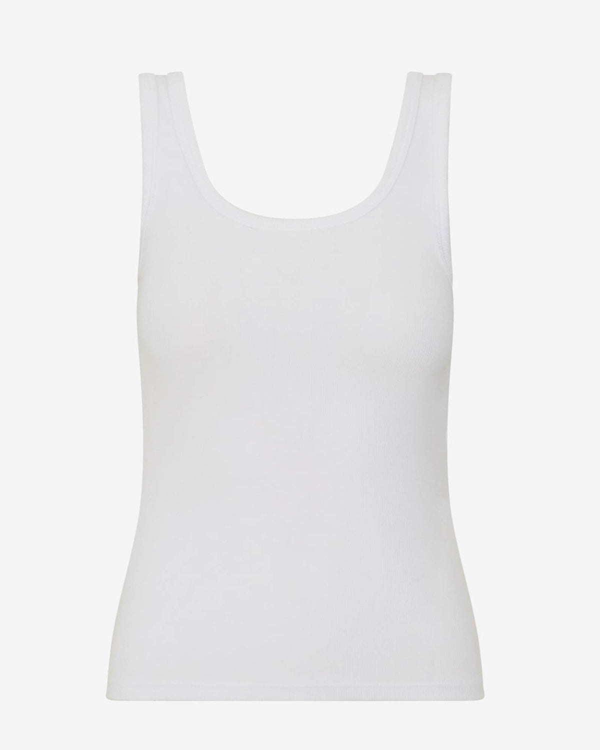Scoop Neck Ribbed Tank