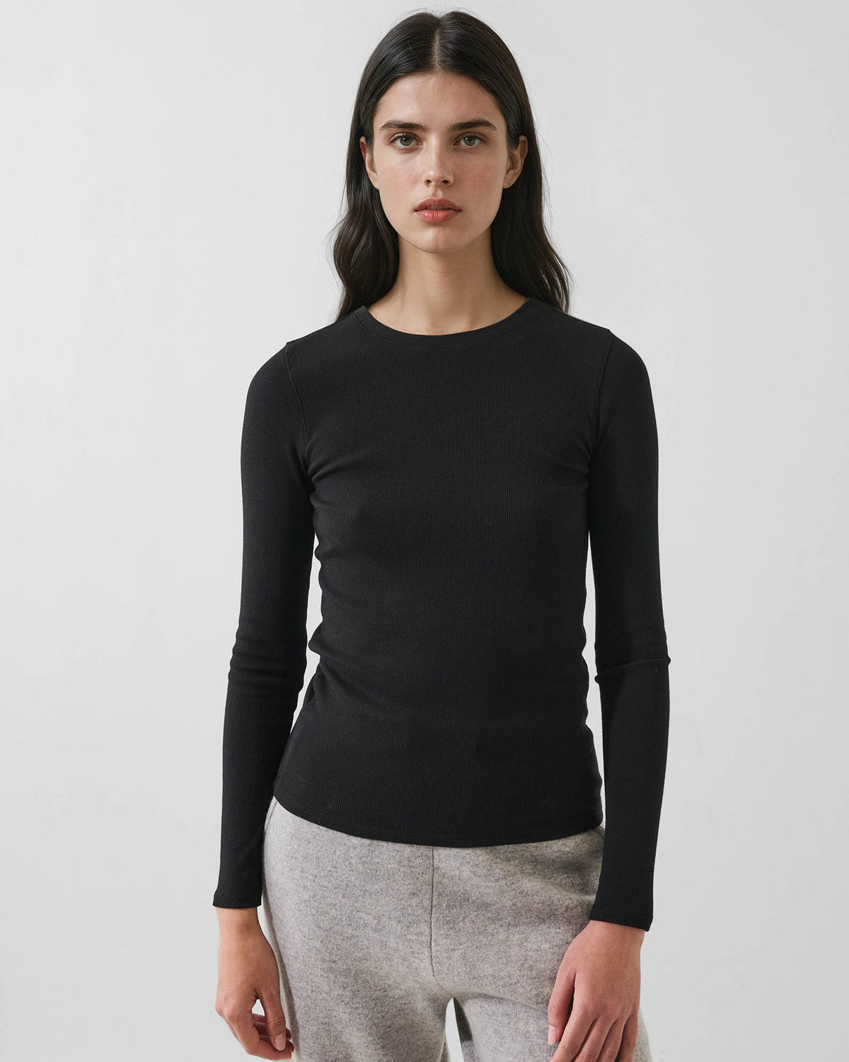 Rib Crew Top