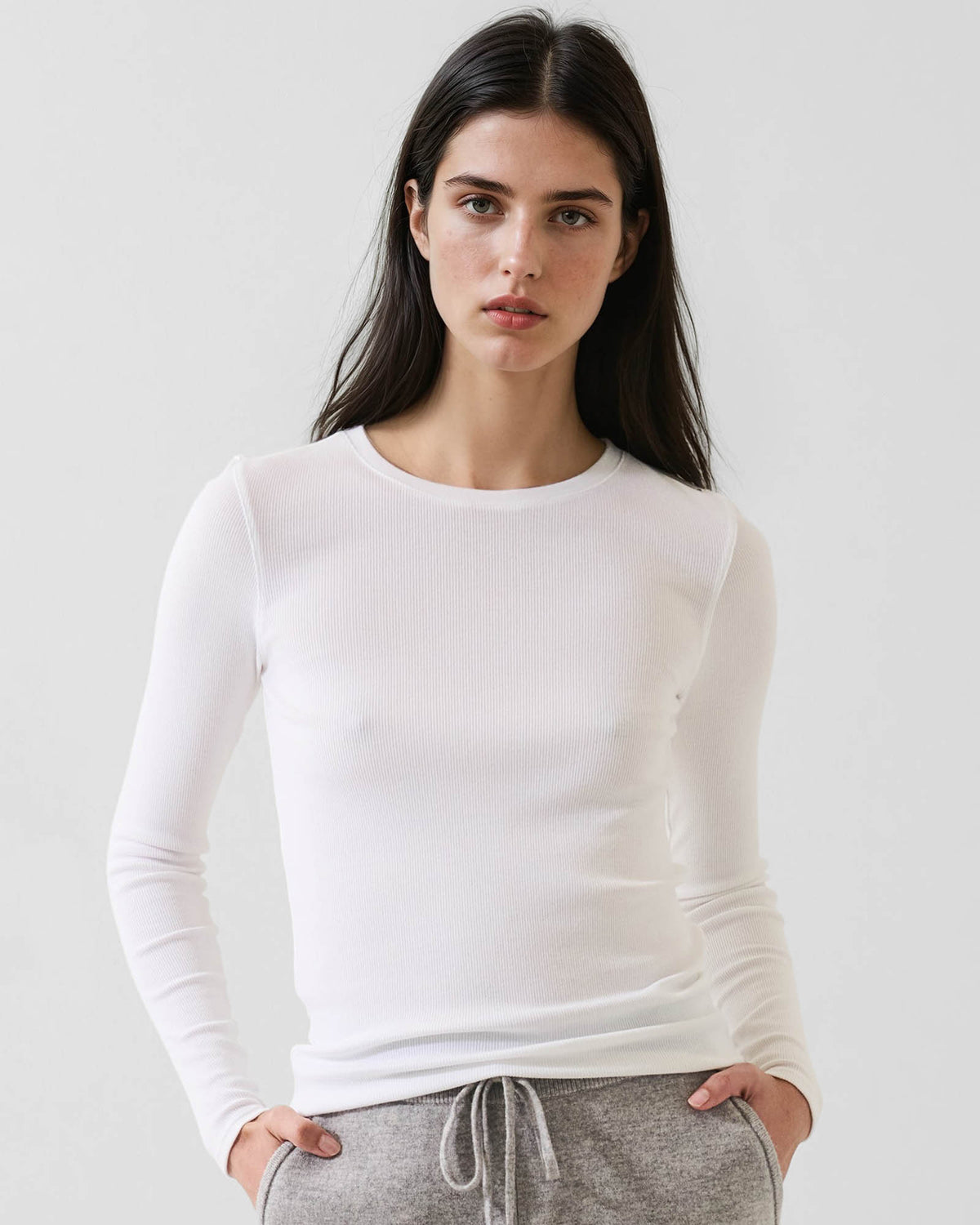 Rib Crew Top