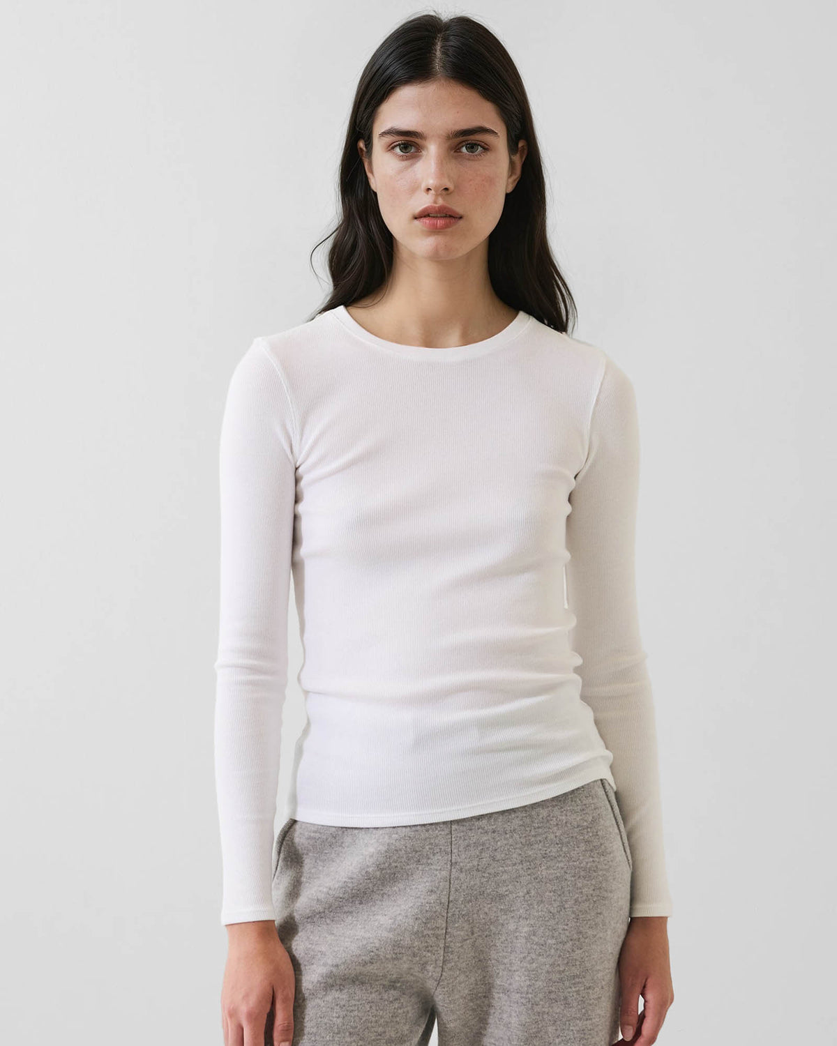 Rib Crew Top