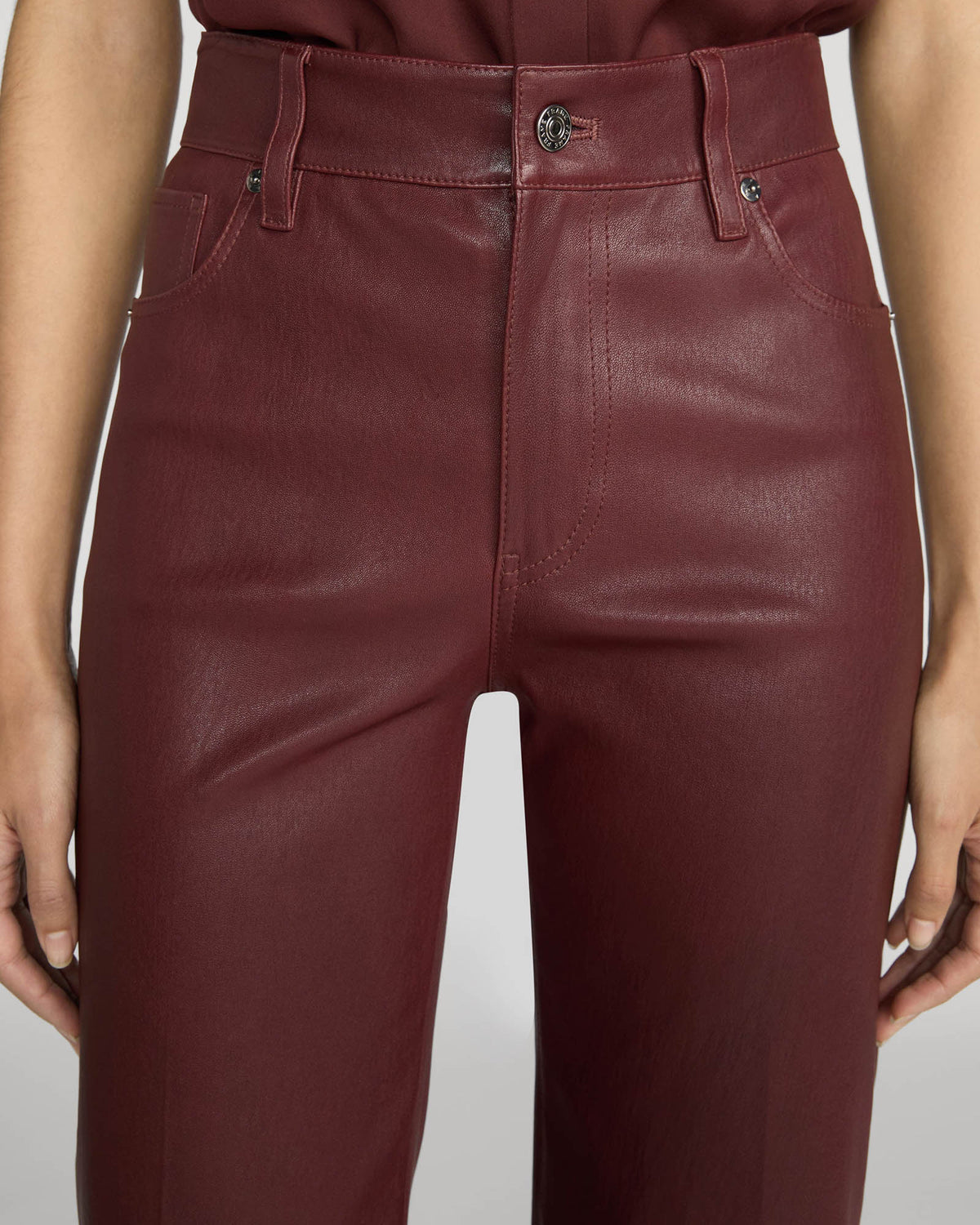 Leather Slim Palazzo Pant
