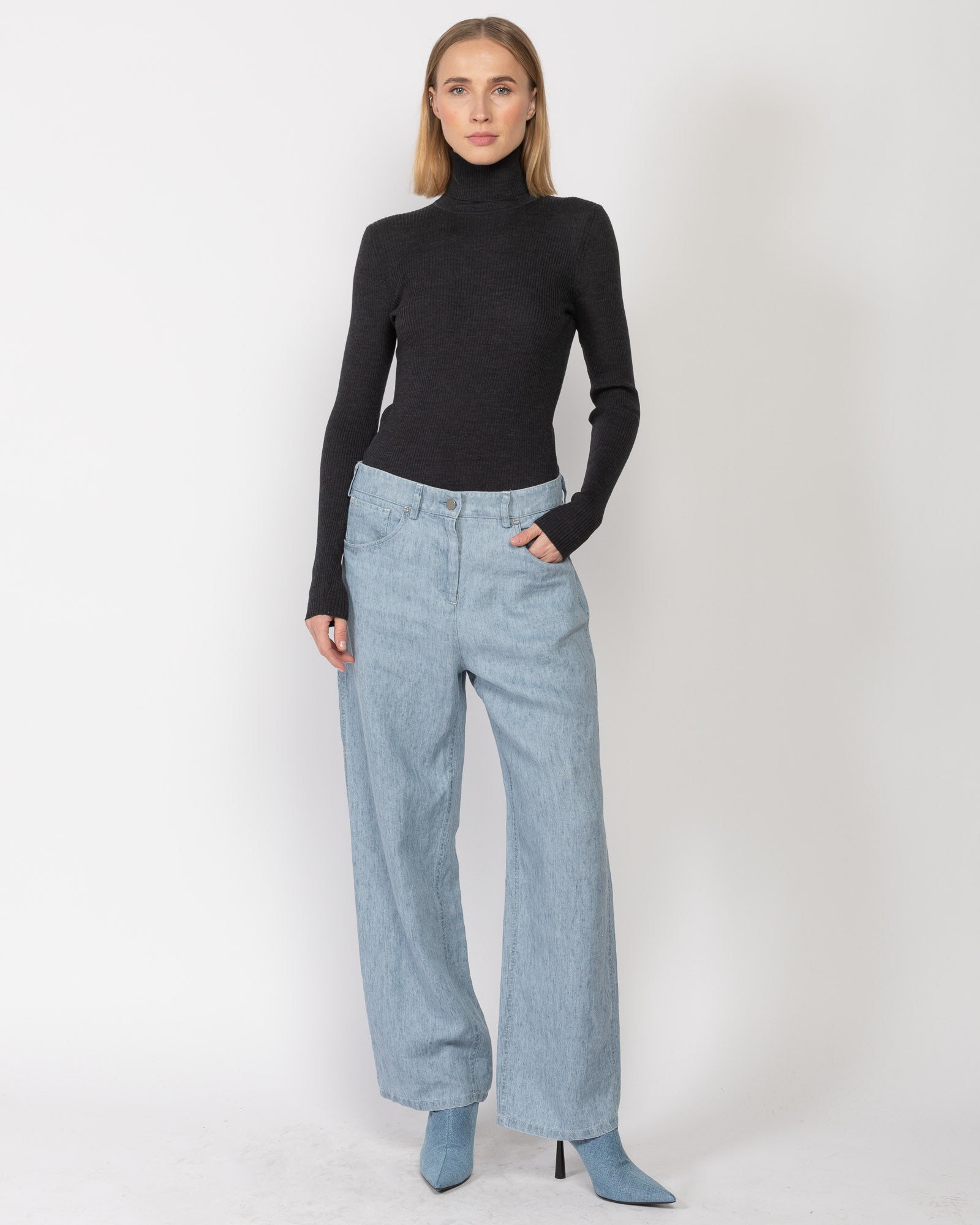 Knit Turtleneck Sweater