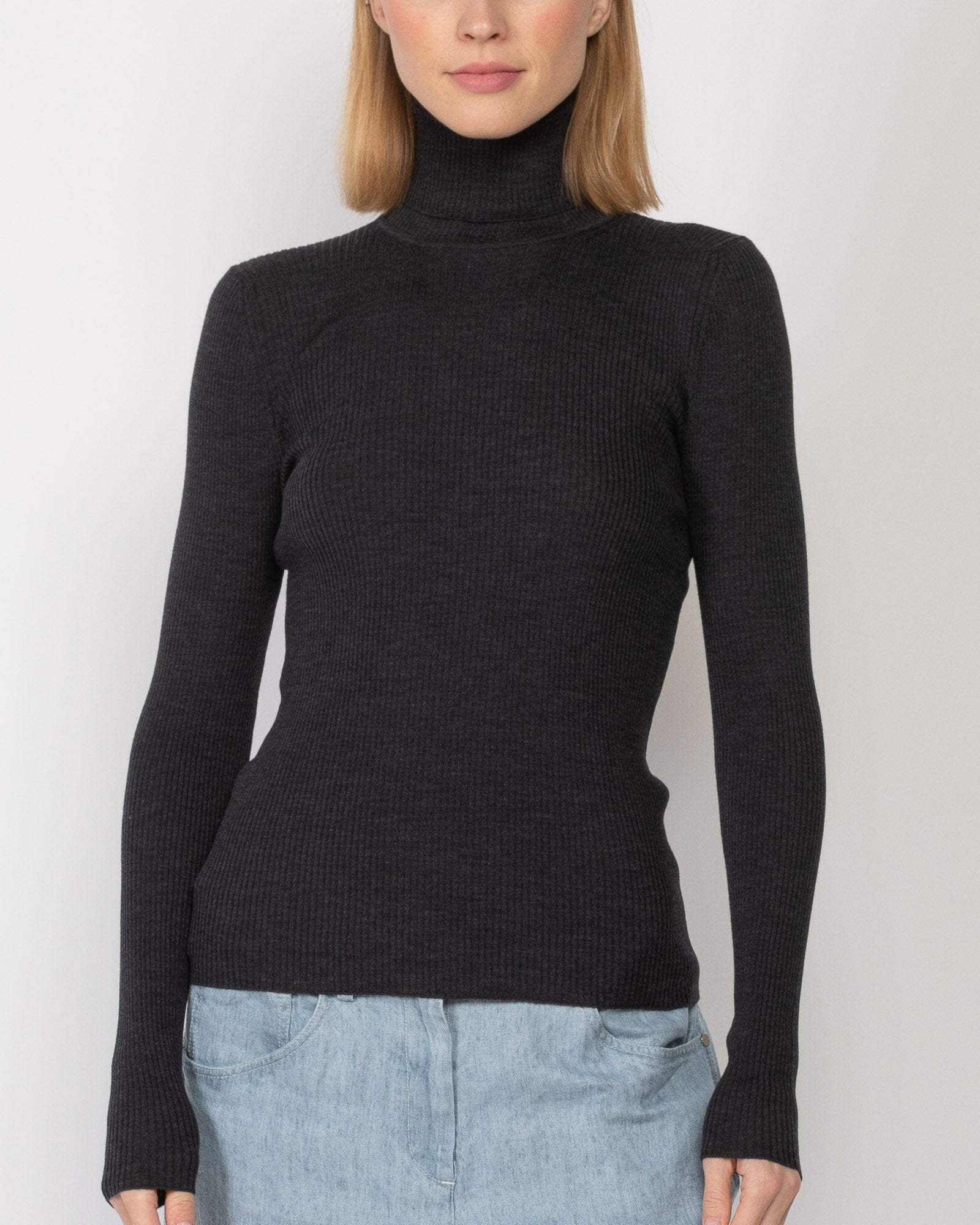 Knit Turtleneck Sweater