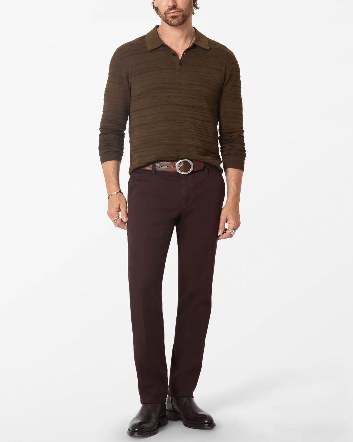 Hughs Long Sleeve Polo