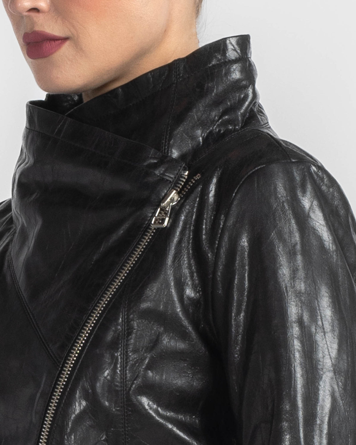 Crop Leather Jacket