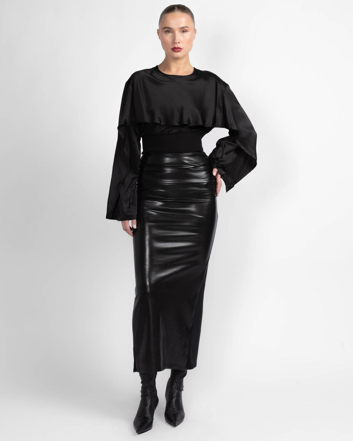 Maxi Leather Skirt