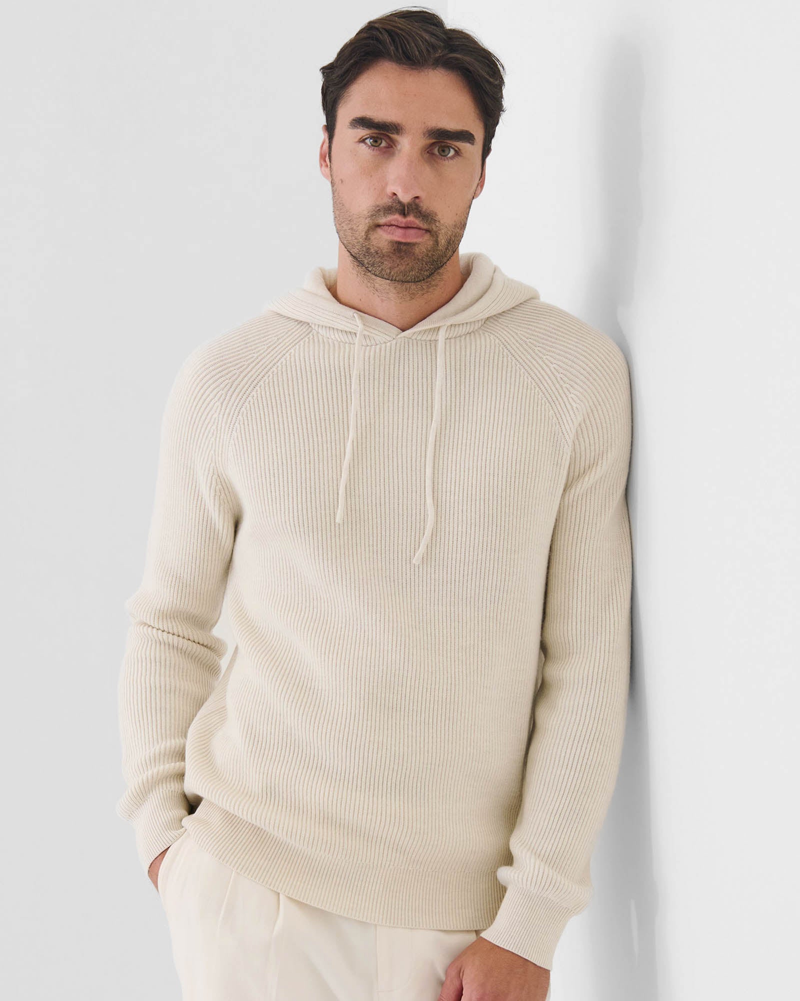 12 Gauge Merino Wool Ribbed Hoodie
