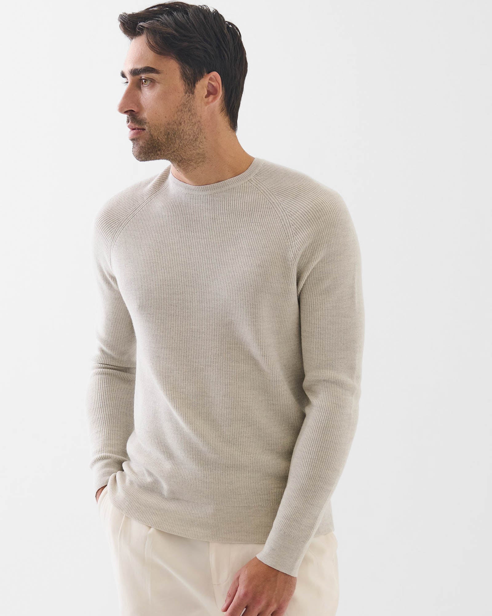 12 Gauge Merino Raglan Sleeve Crew