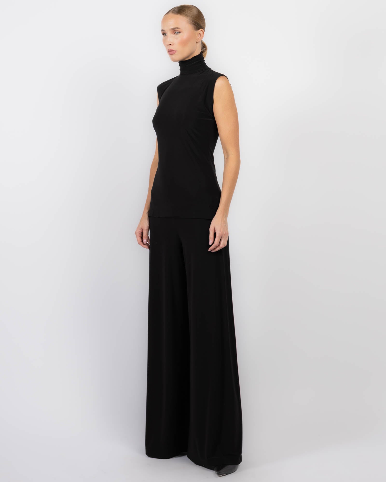 Sleeveless Turtleneck Top