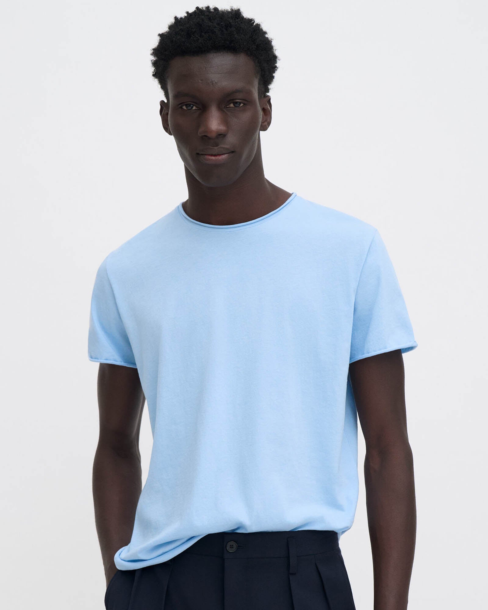 Roll Neck Short Sleeve Tee