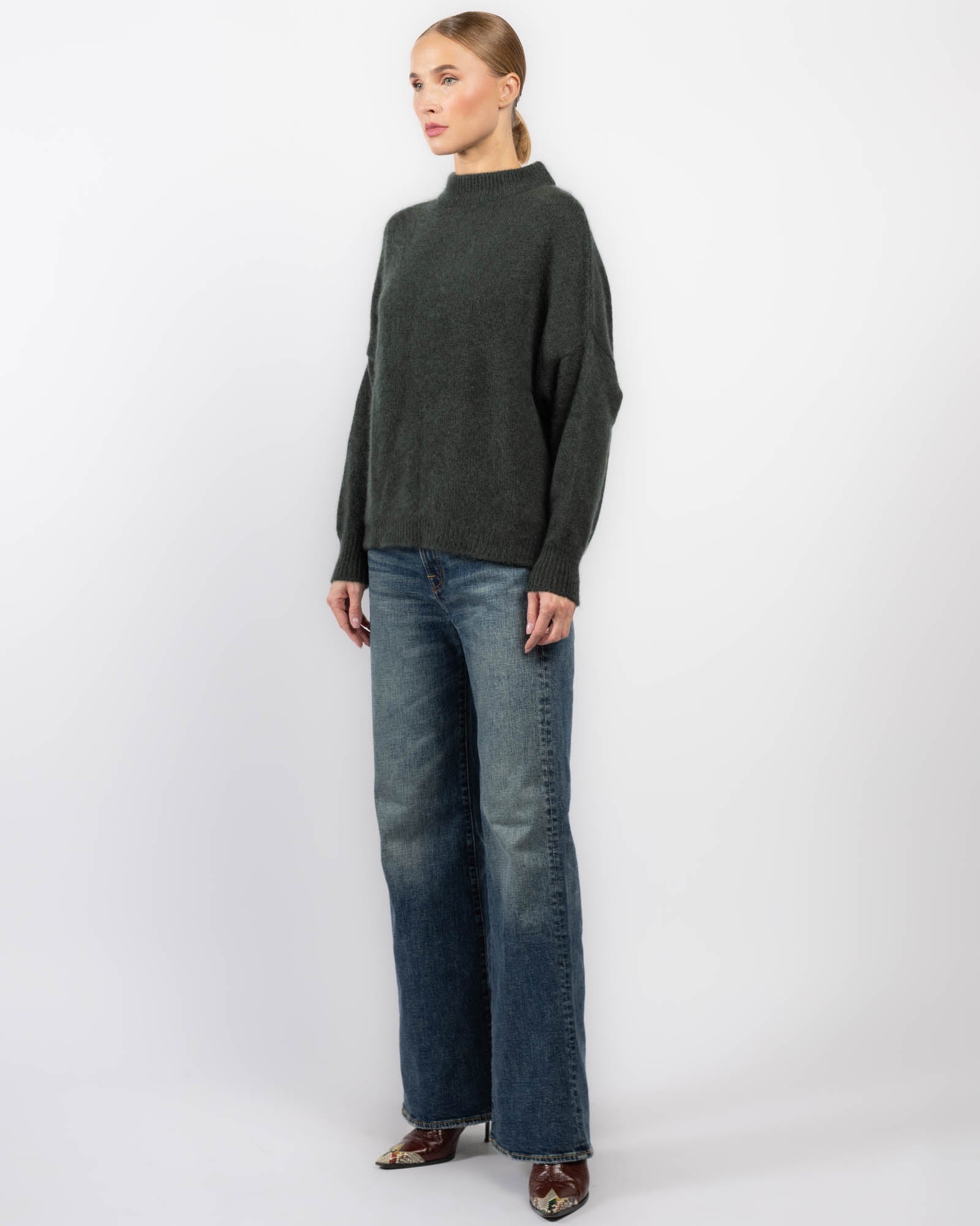 Crewneck Kimono Sweater