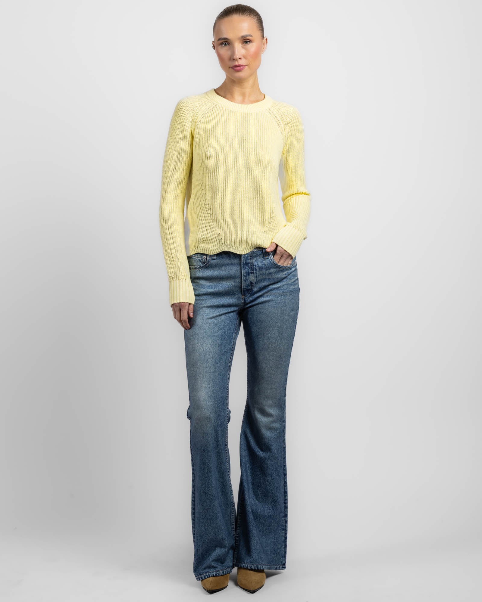 Scallop Edge Shaker Sweater