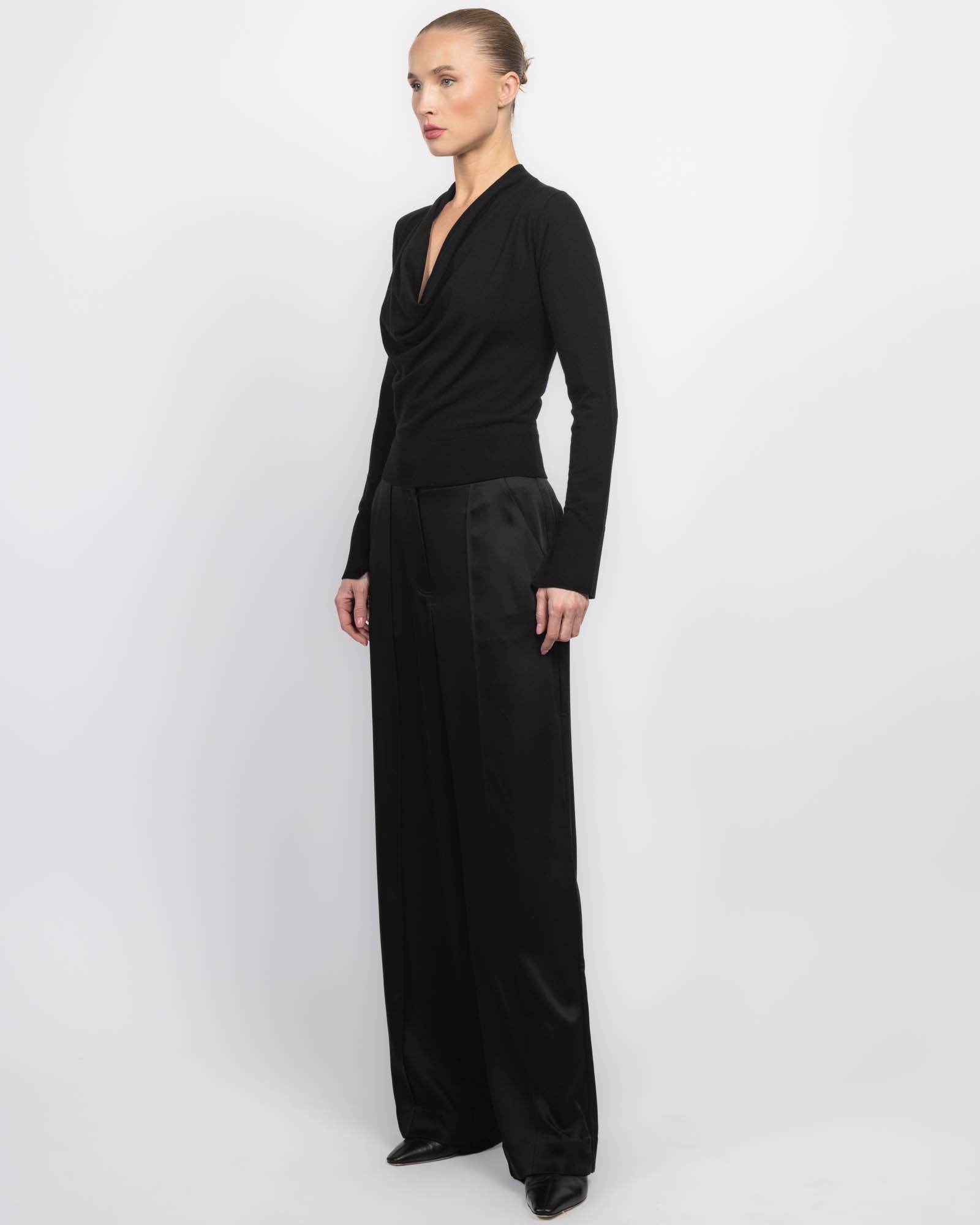 Natia Cowl Neck Top