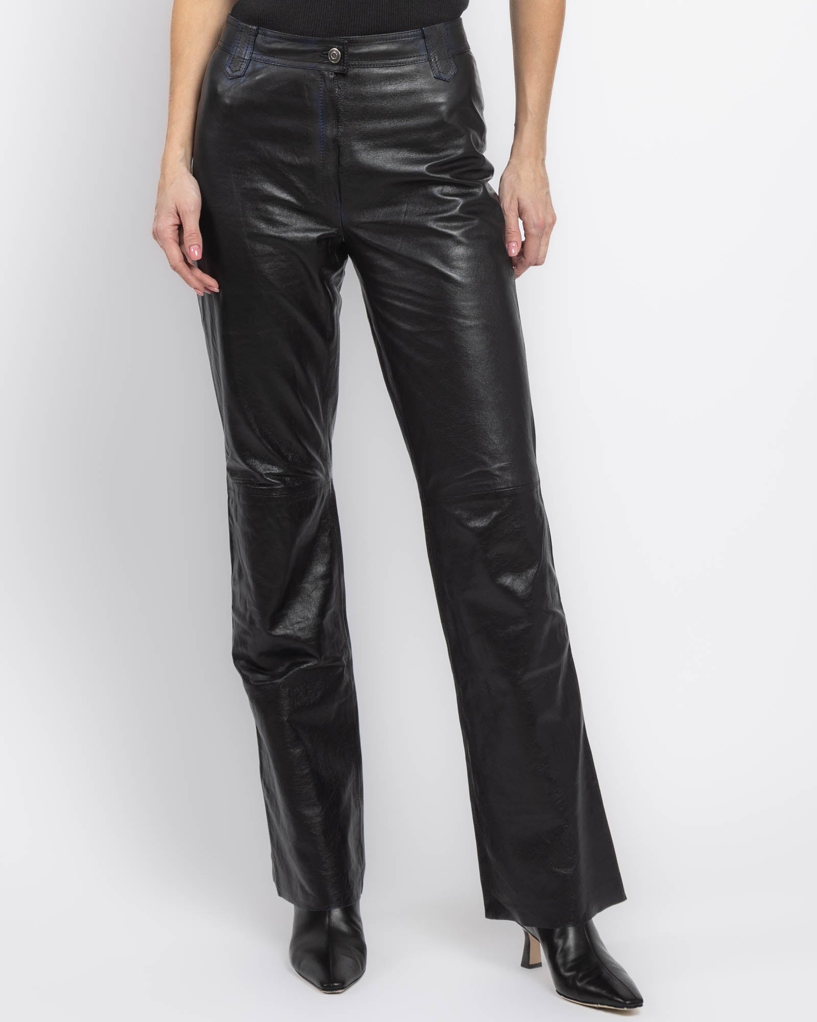 Pantalon en cuir Giorgio Brato X Jade