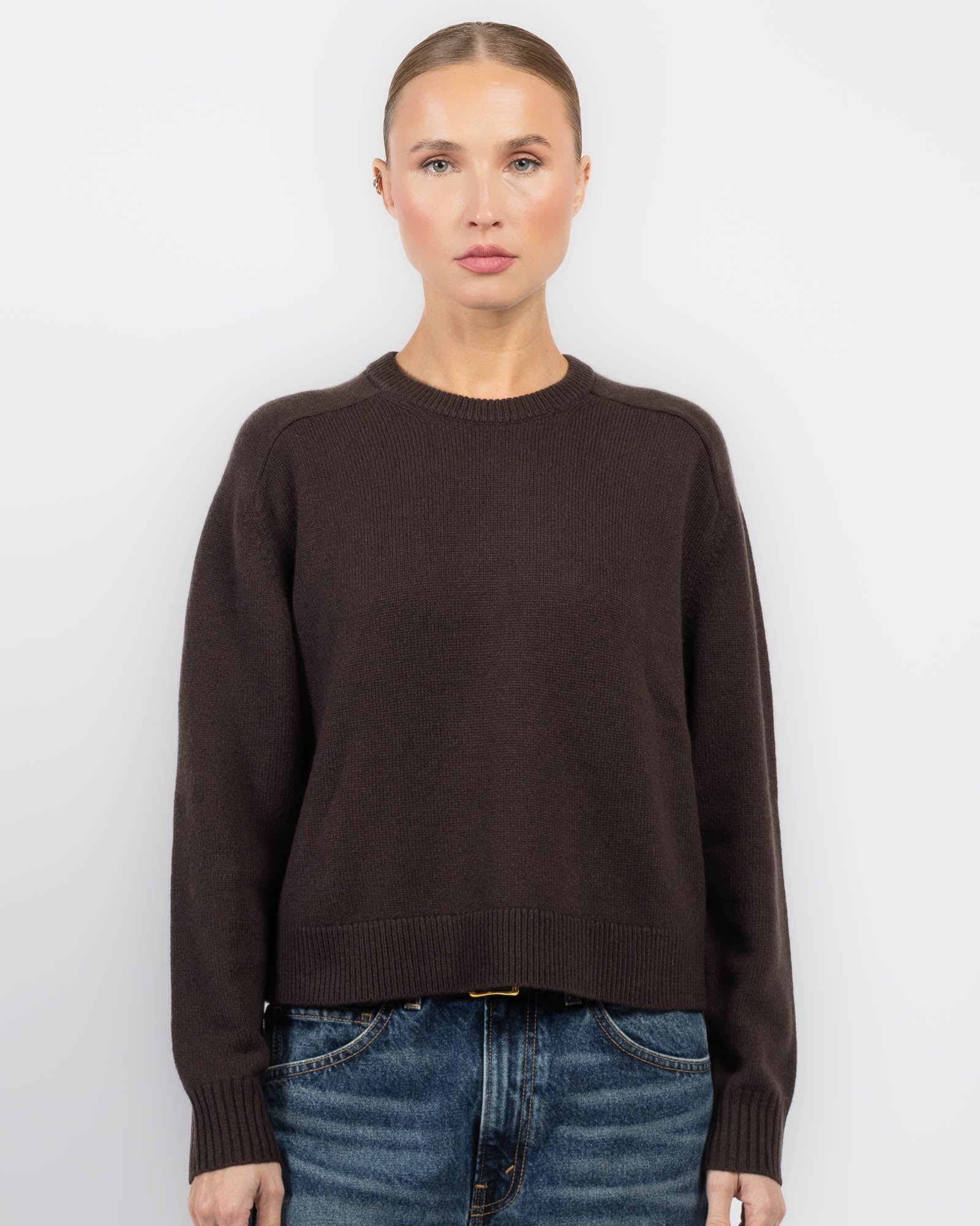 Crop Crewneck Sweater
