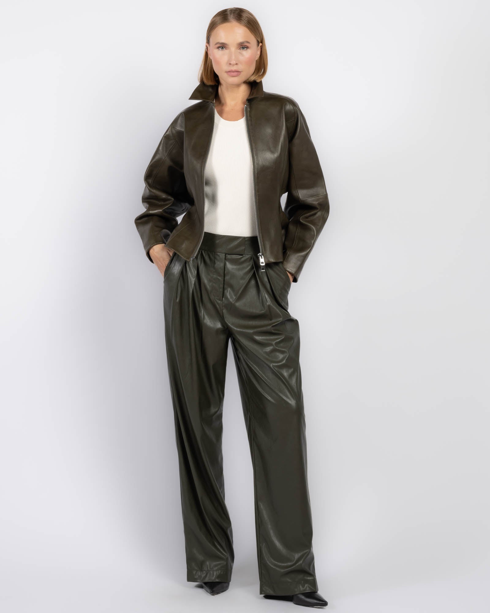 Fitted Leather Jacket