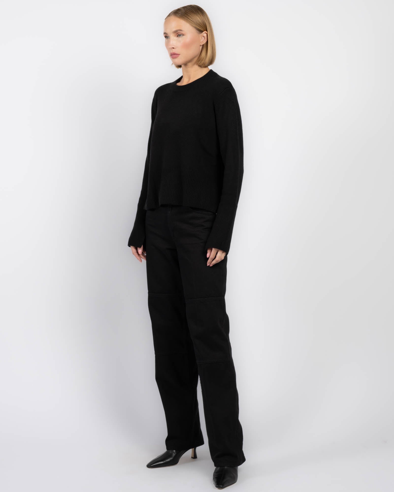 Boxy Crew Neck Sweater