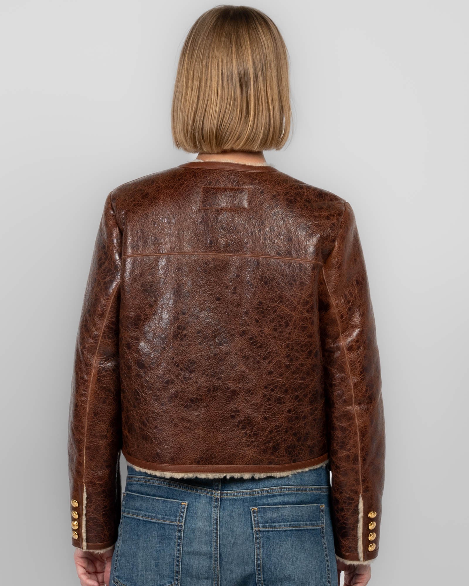 Manteau en peau lainée Zanie