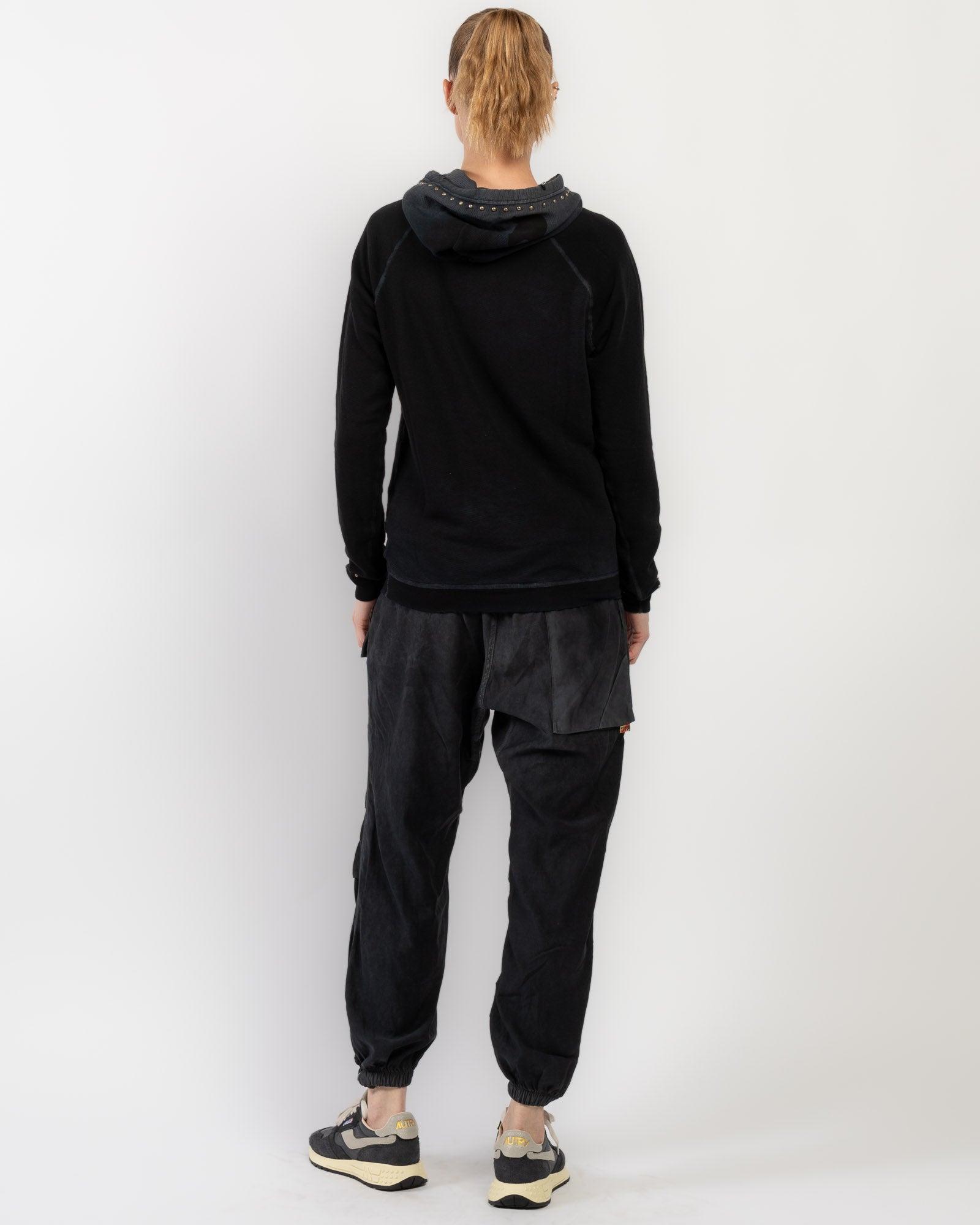 Sweat à capuche rétréci super vintage