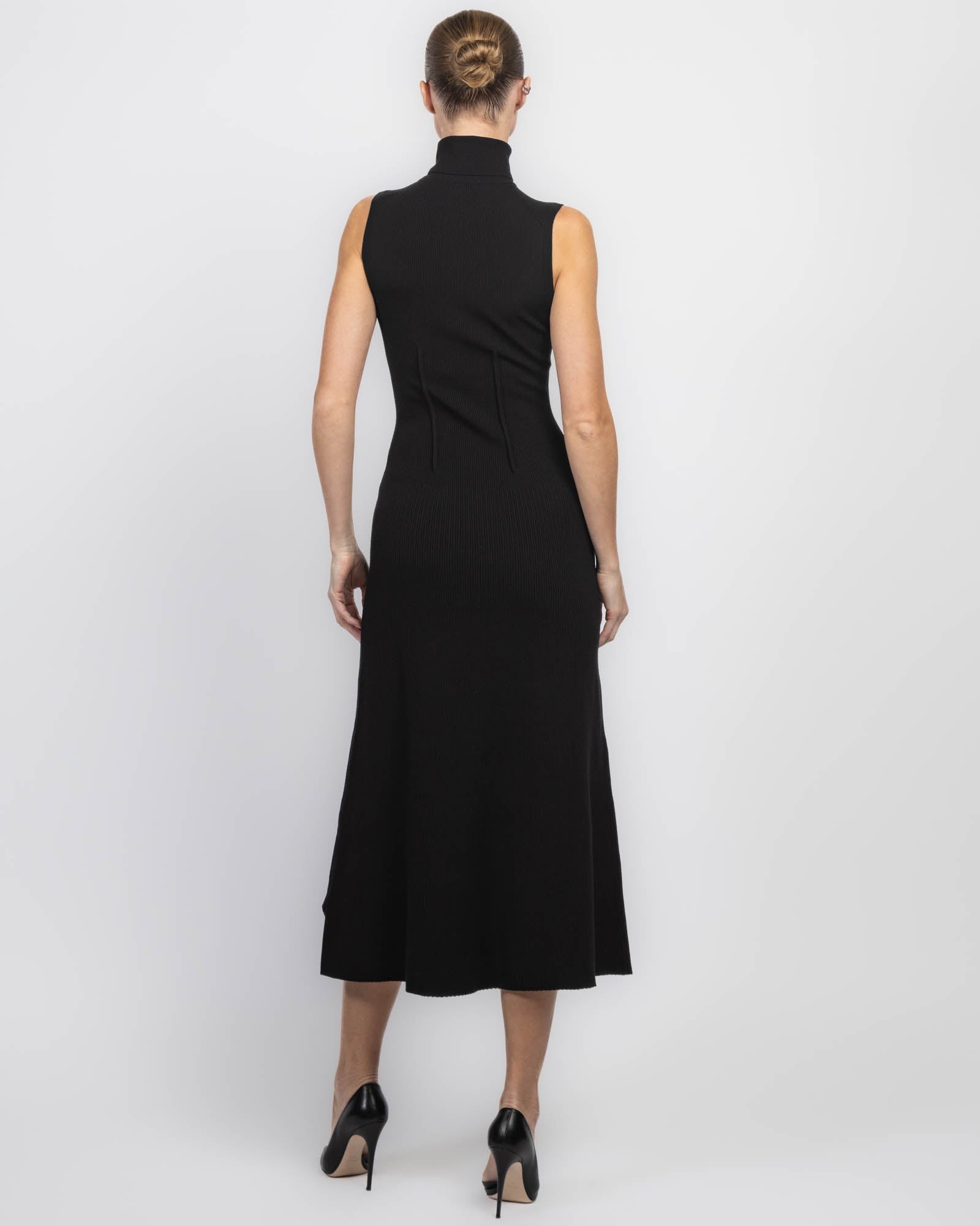 Sleeveless Rib Knit Dress