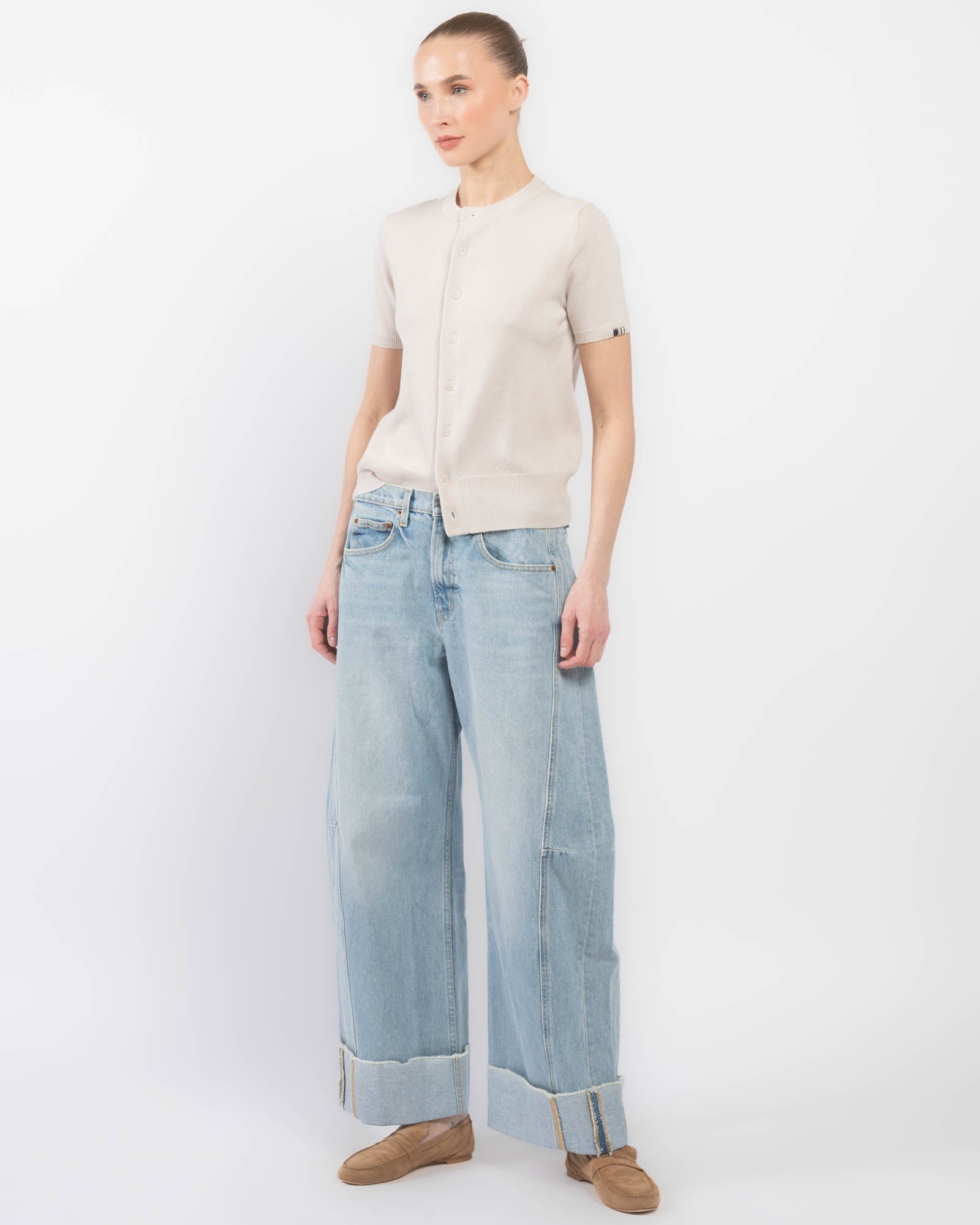 Relaxed Cuff Lasso Jeans