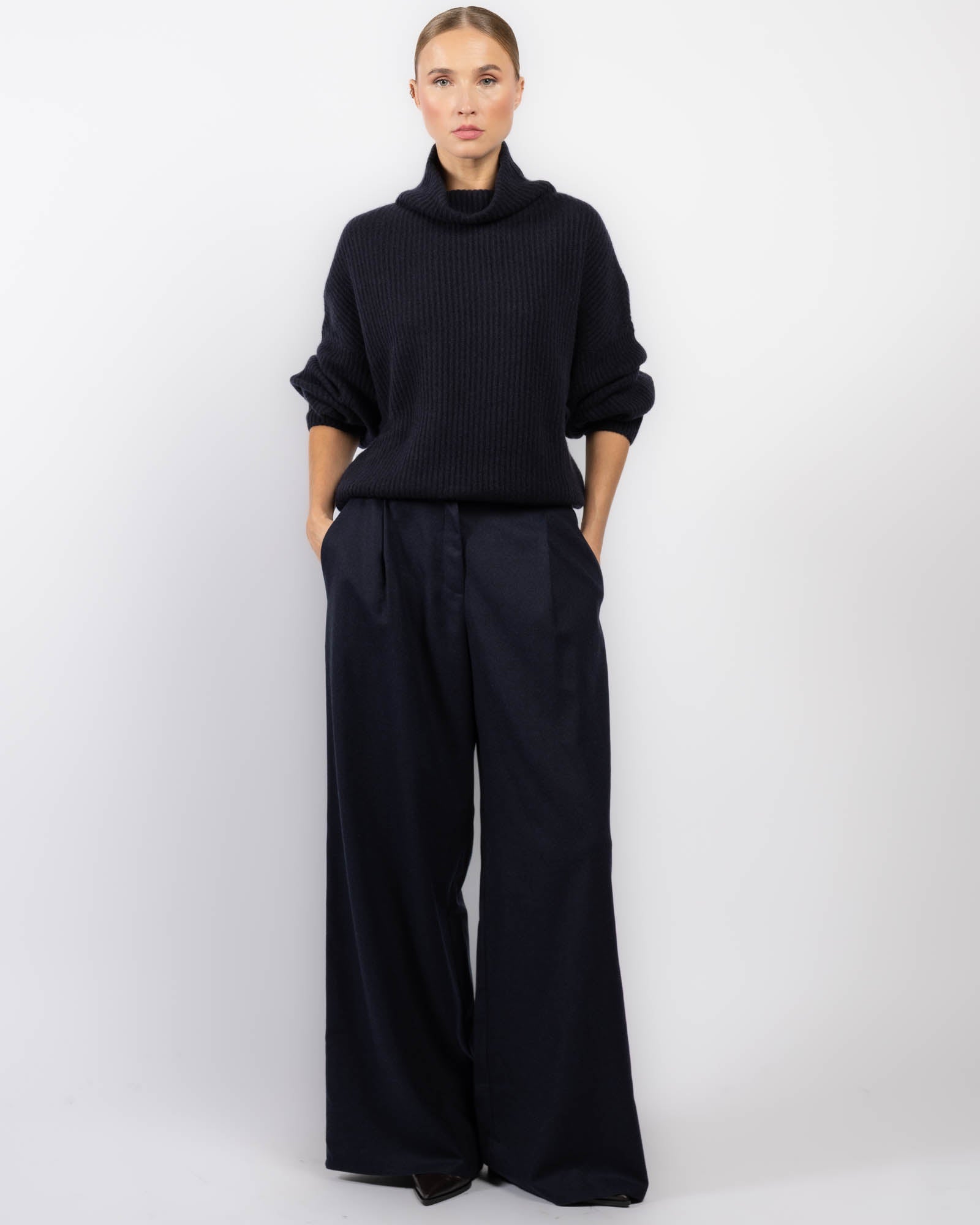 Batwing Turtleneck Sweater