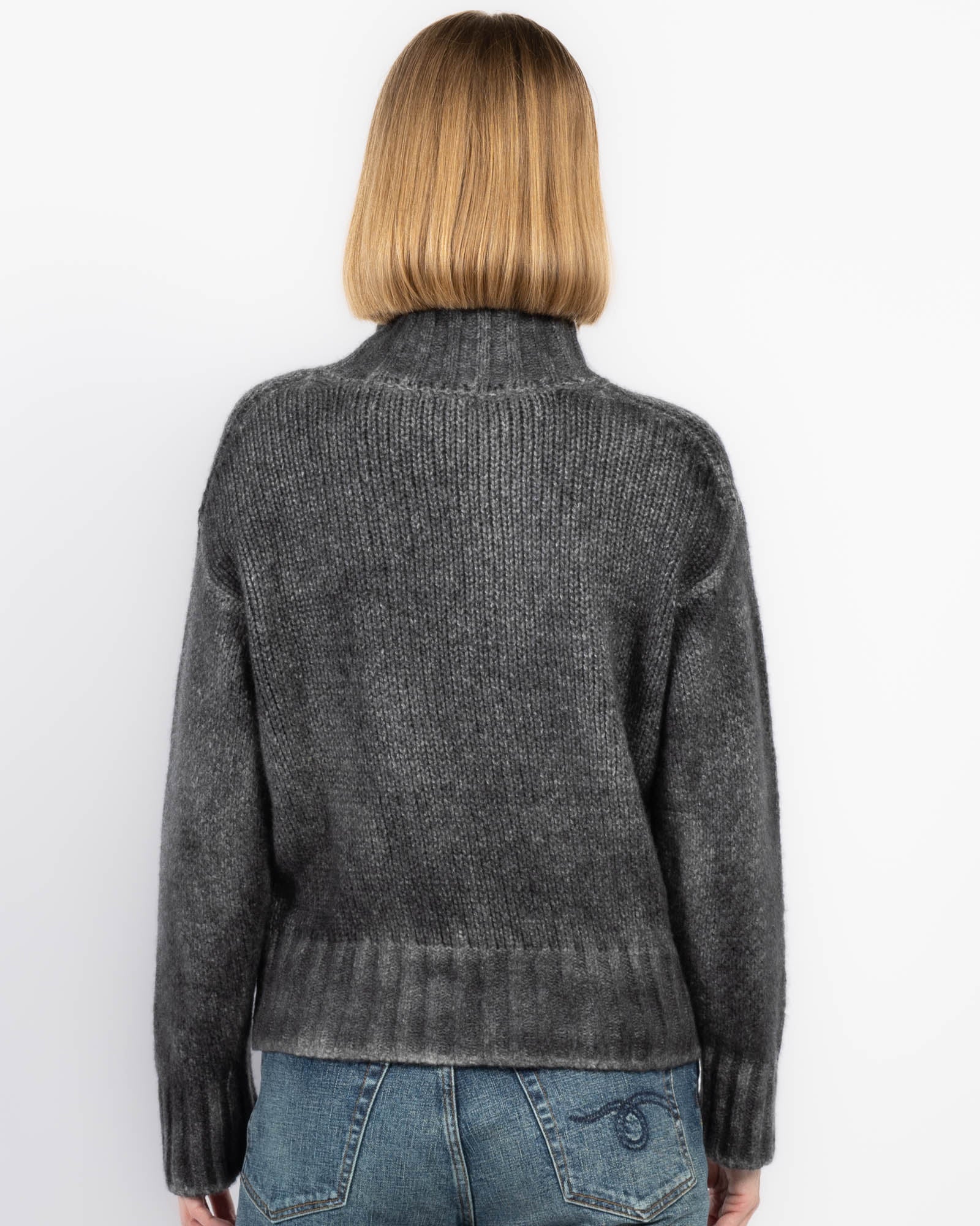 Link Stitch Mock Sweater