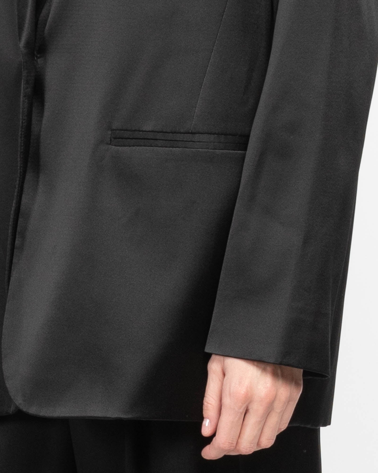 Blazer en soie surdimensionné