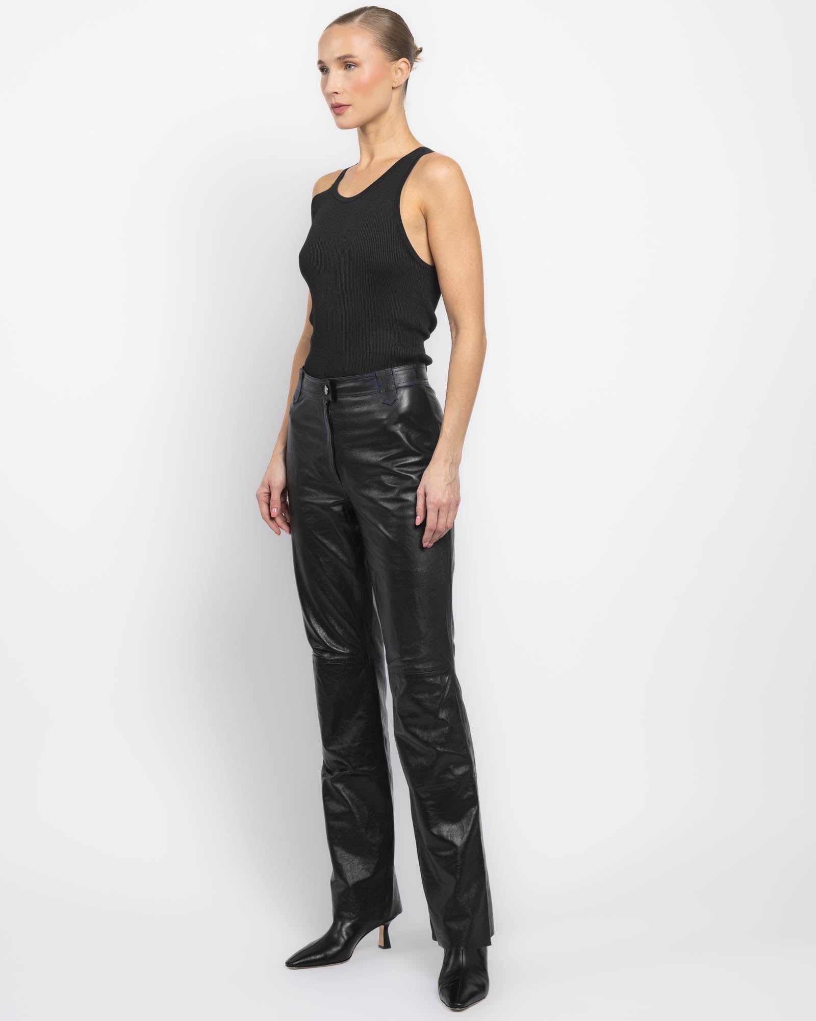 Pantalon en cuir Giorgio Brato X Jade