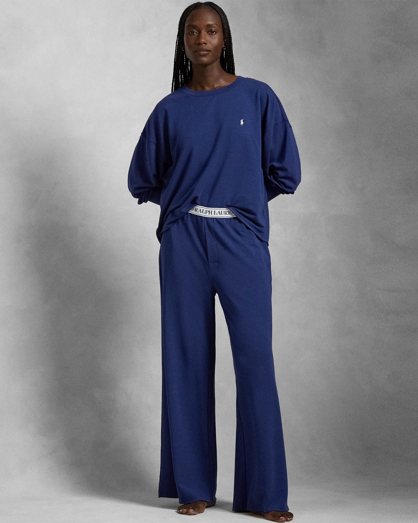 Crewneck Wide Leg Pant Set
