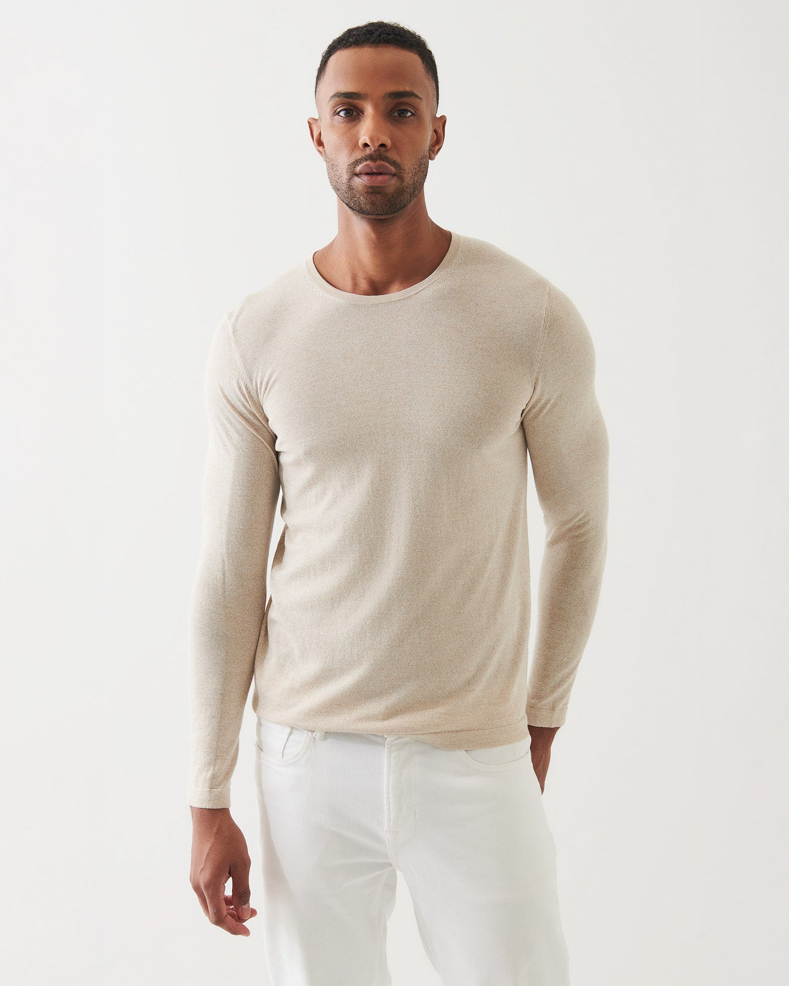 Cotton Cupro Crewneck