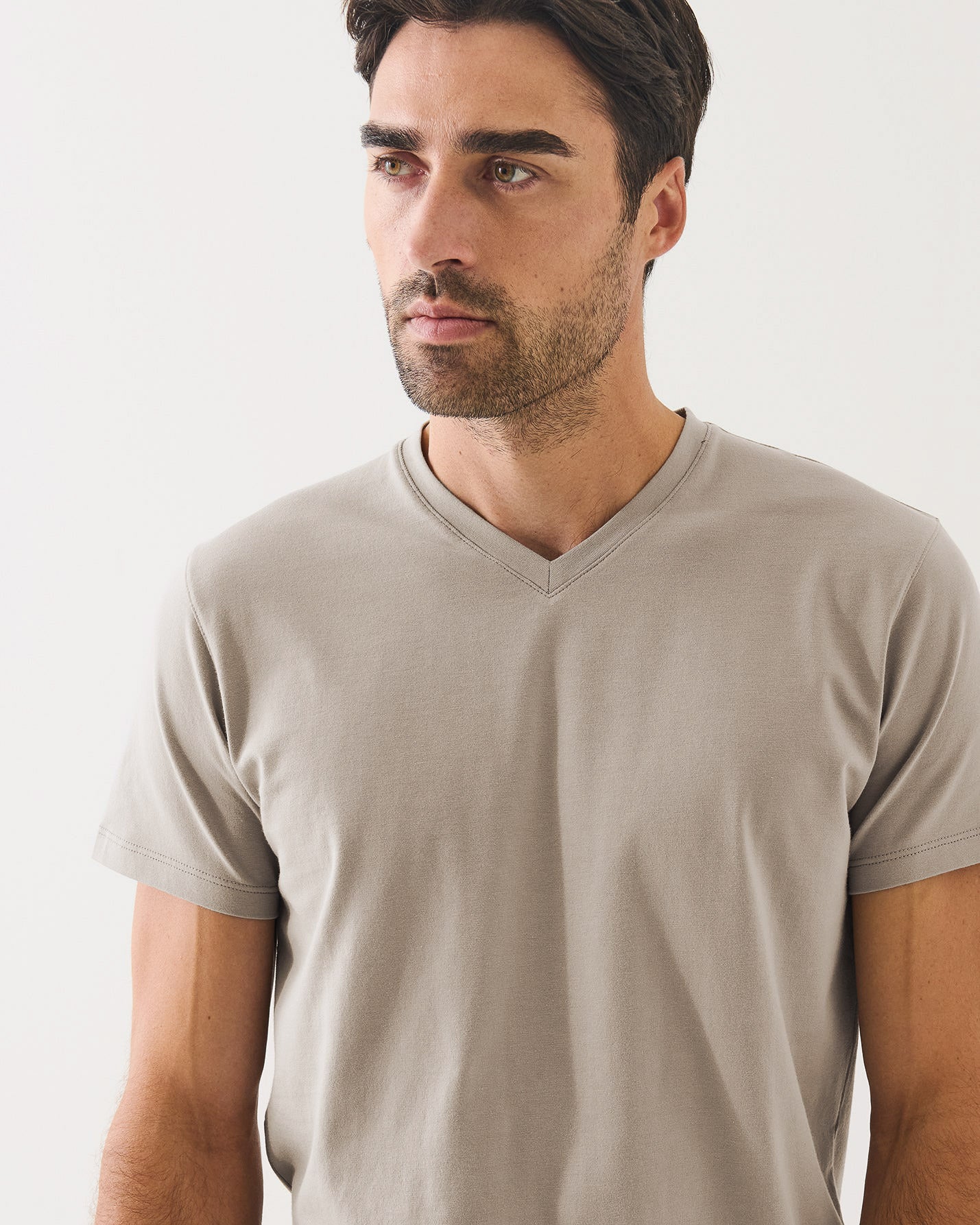 Short Sleeve V-Neck Stretch T-Shirt