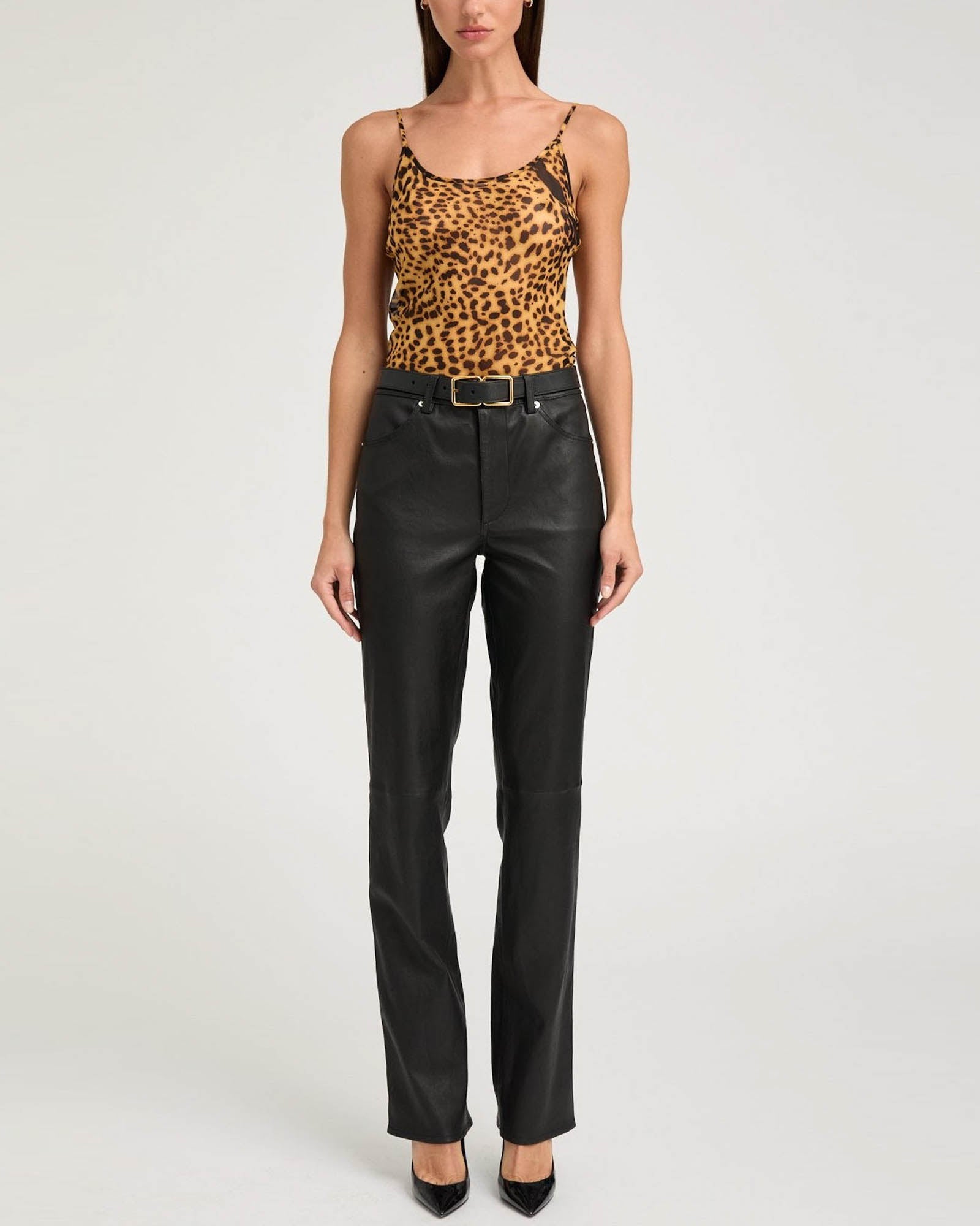 Slim Straight Pants