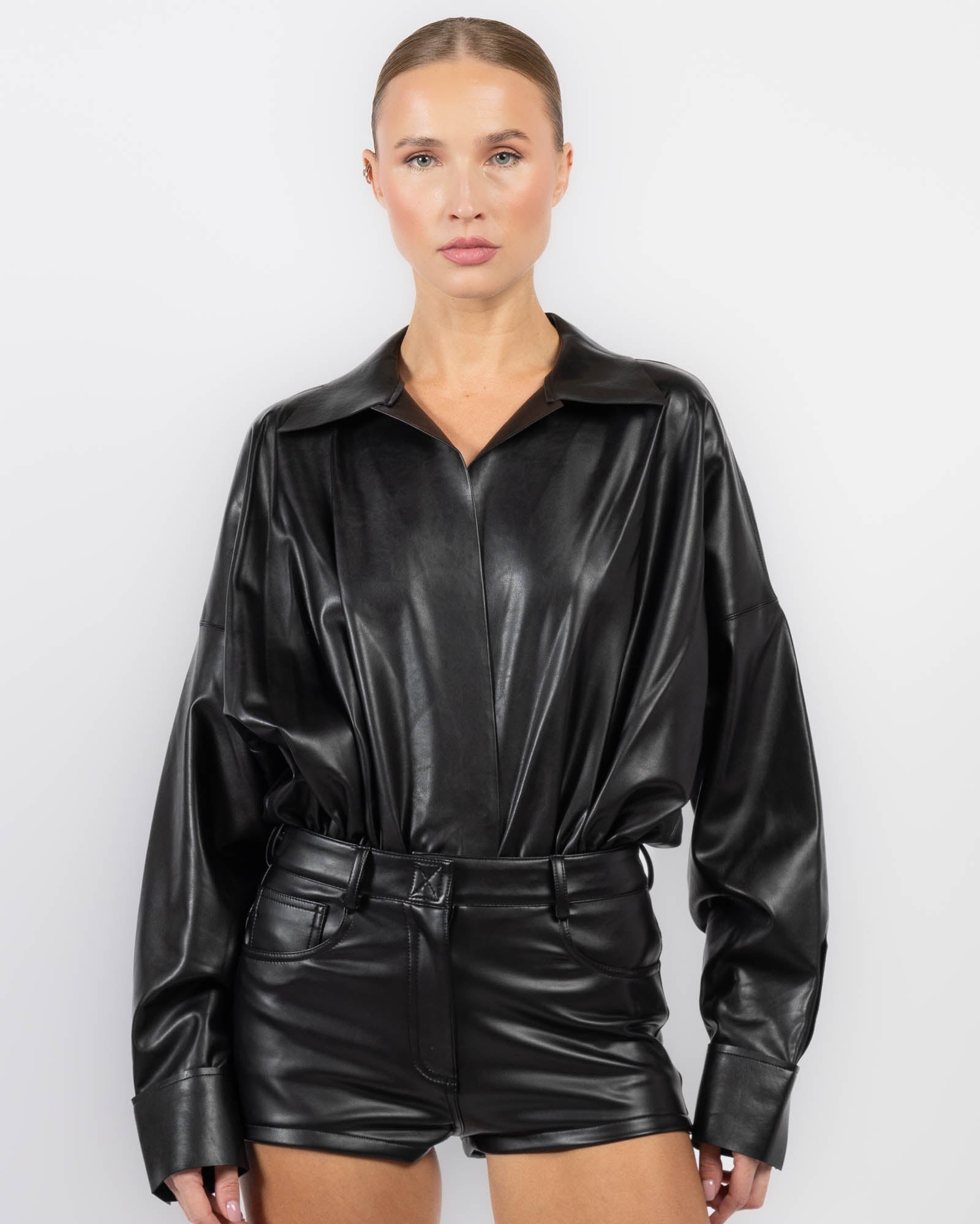 Oversized Shirt Bodysuit