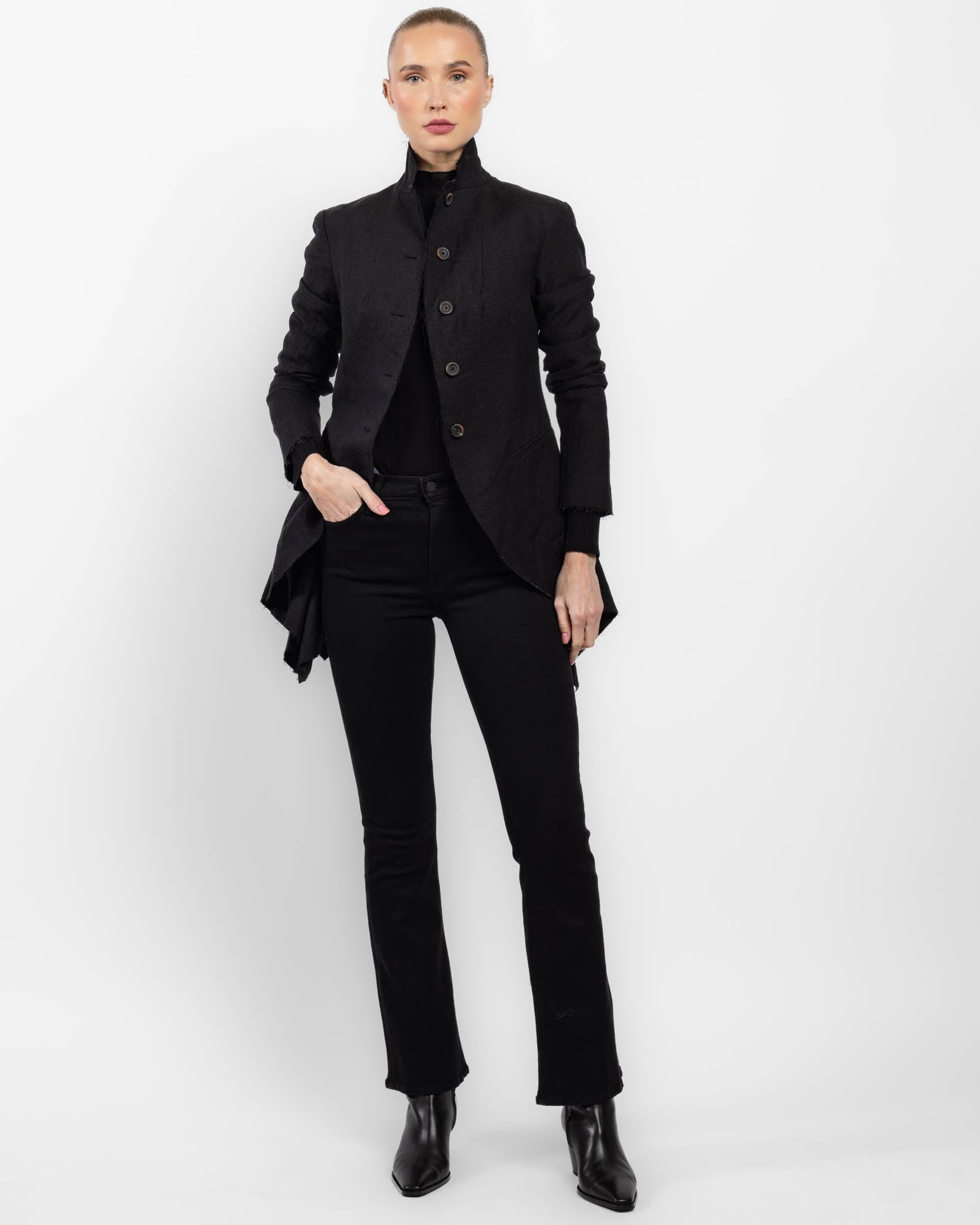 Raw-Edge Victorian Coat