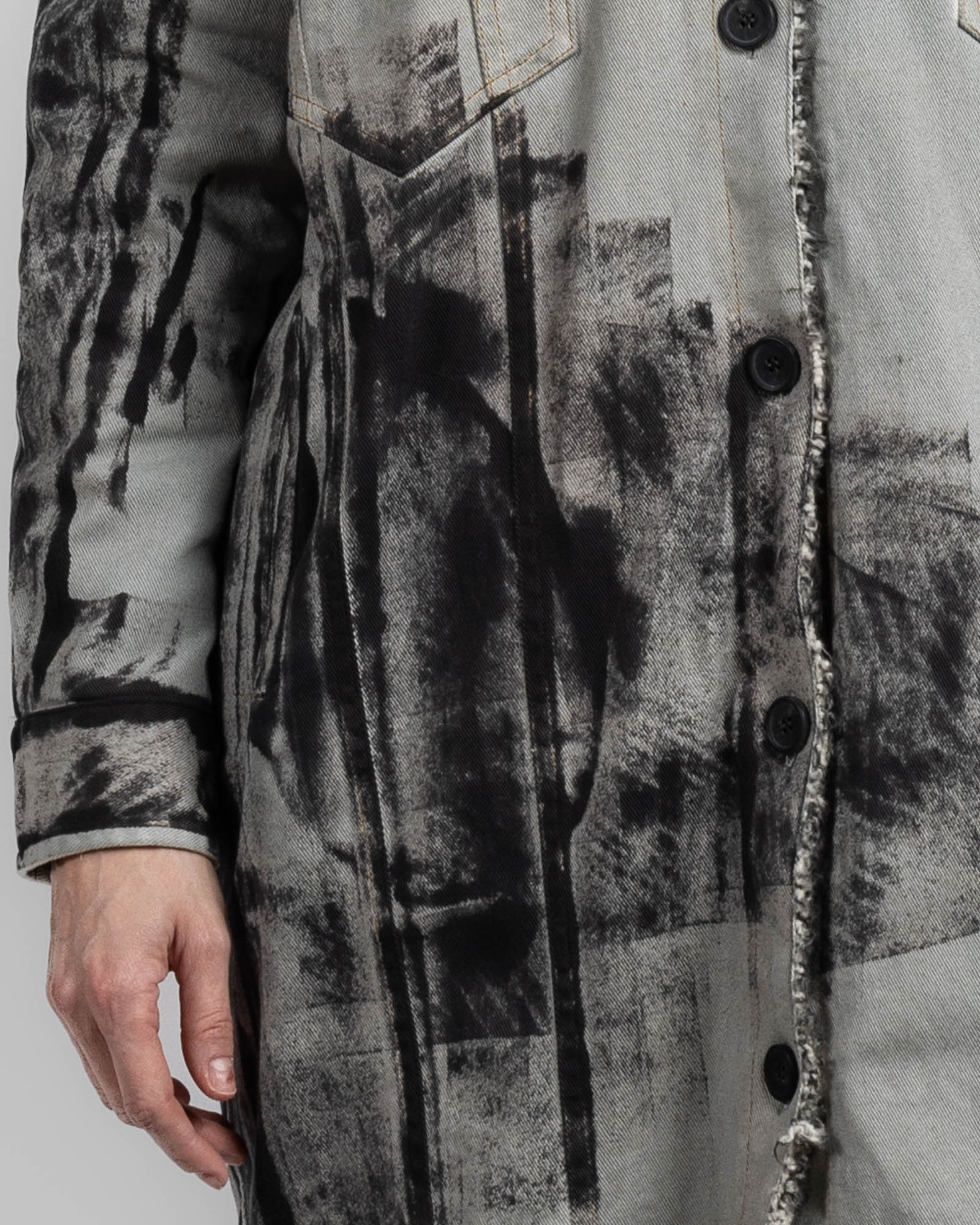 Manteau long en jean