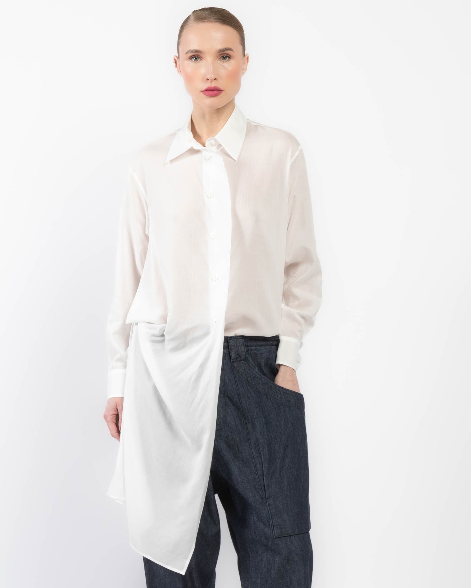 L Draped Blouse