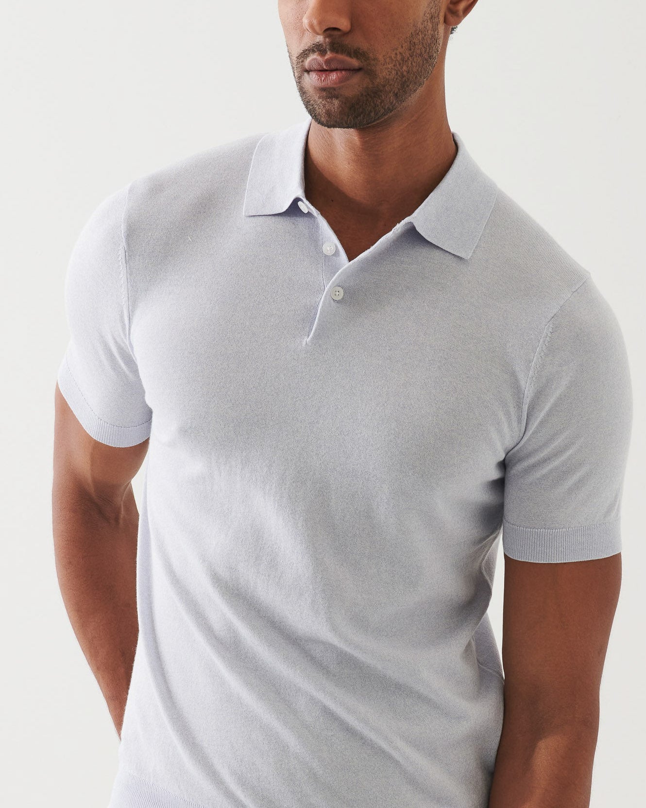 Cupro Button Polo