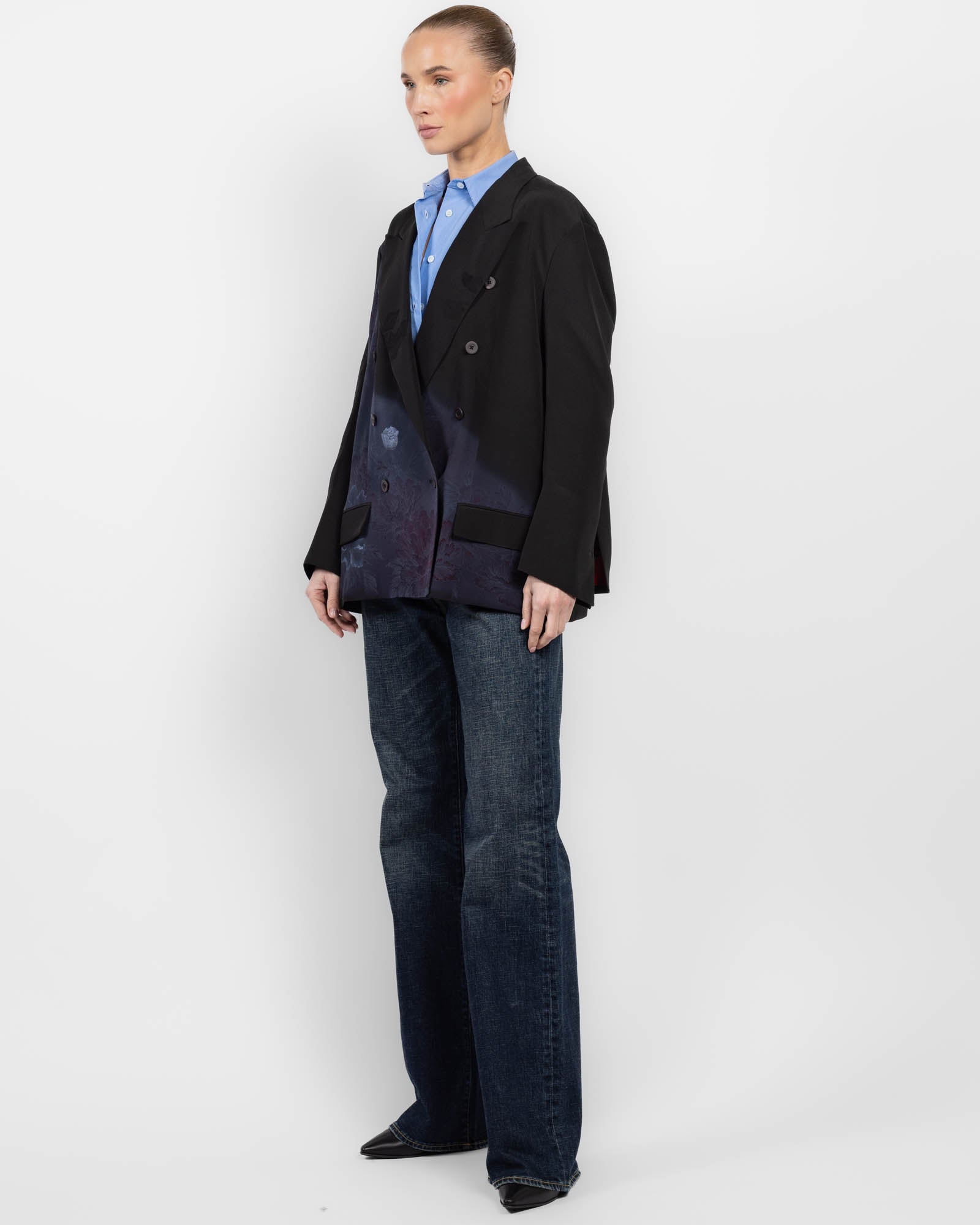 Oversized Double-Breasted Jacket