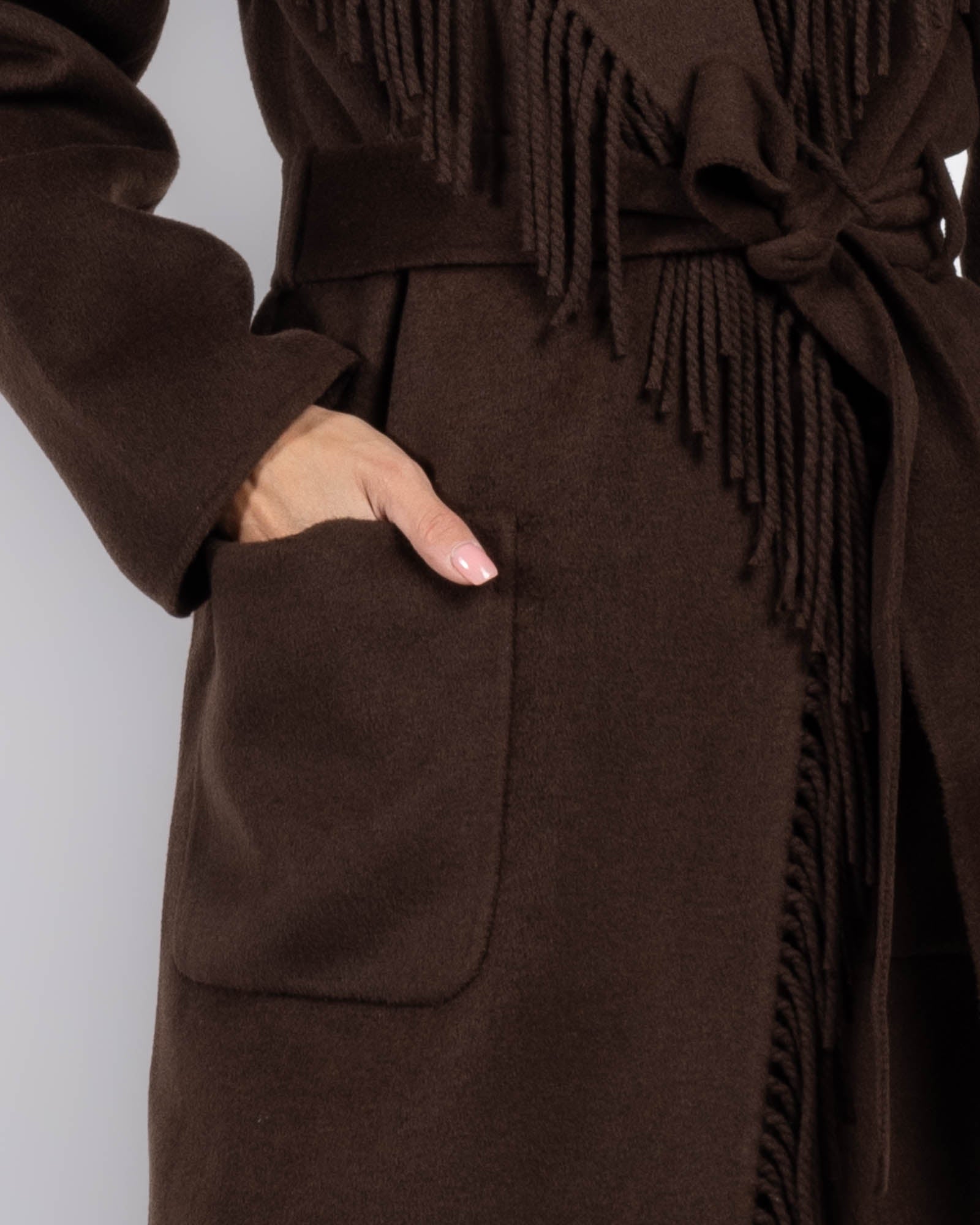 Manteau à franges Carrie