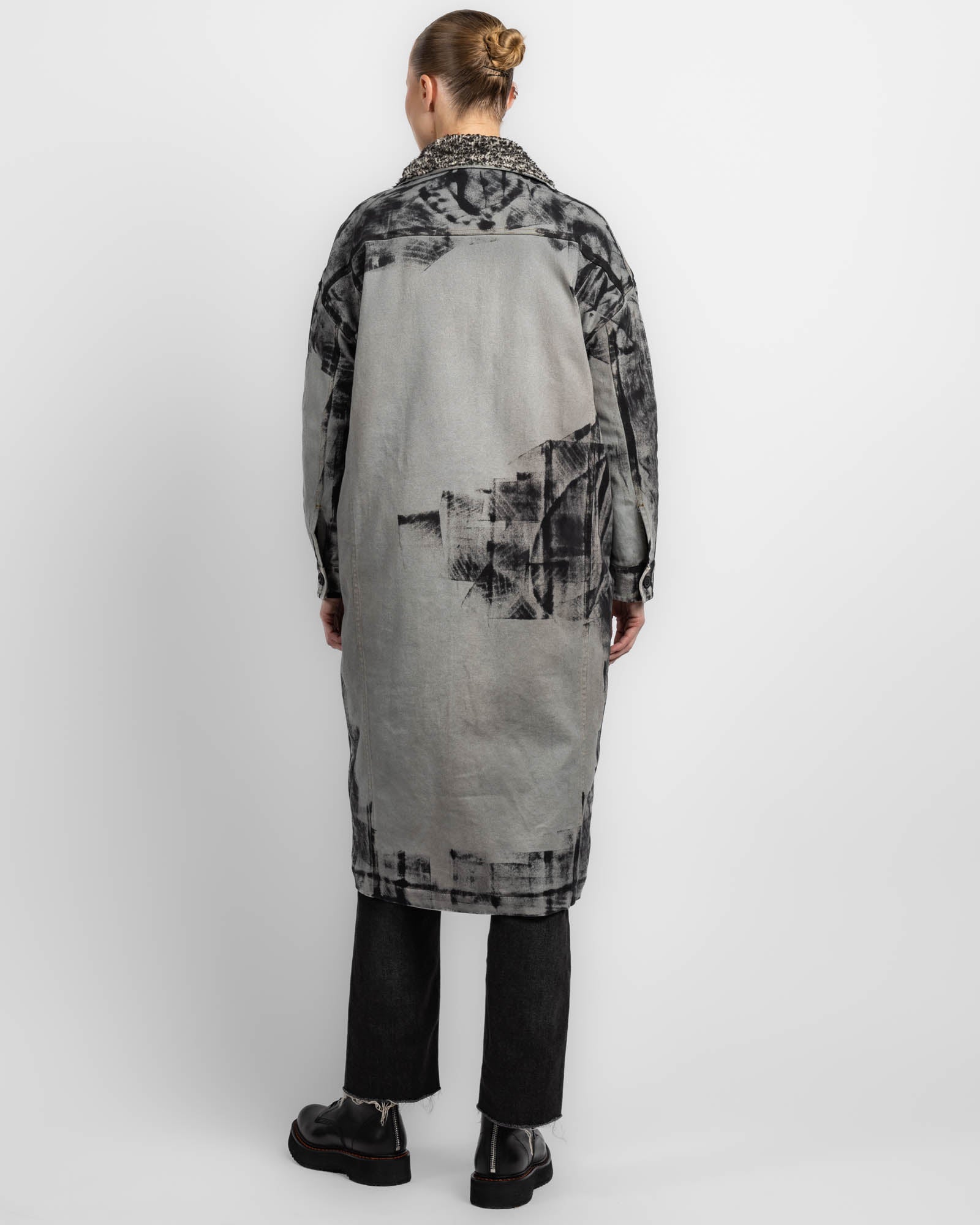 Manteau long en jean