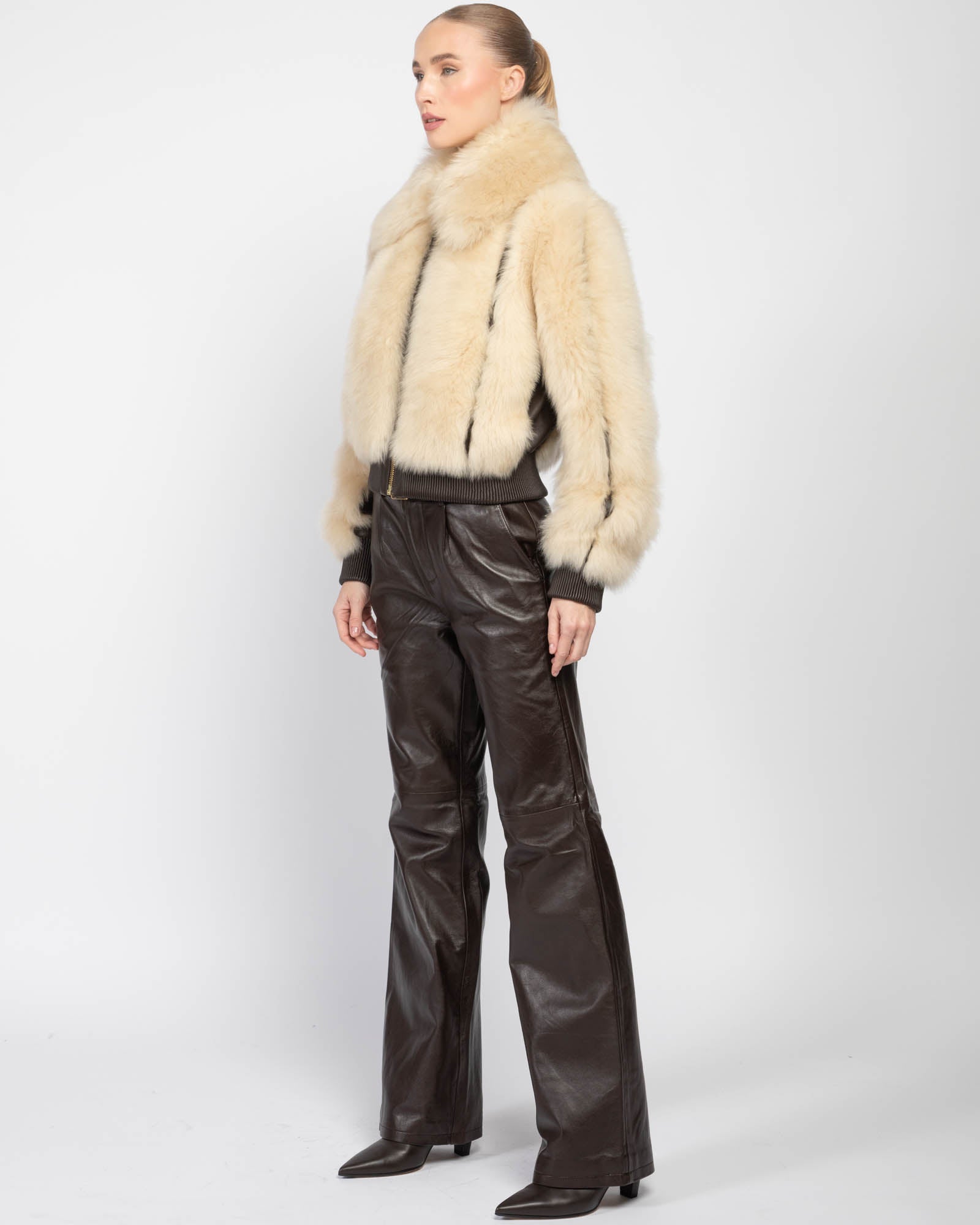 Illustration Shearling Jacket
