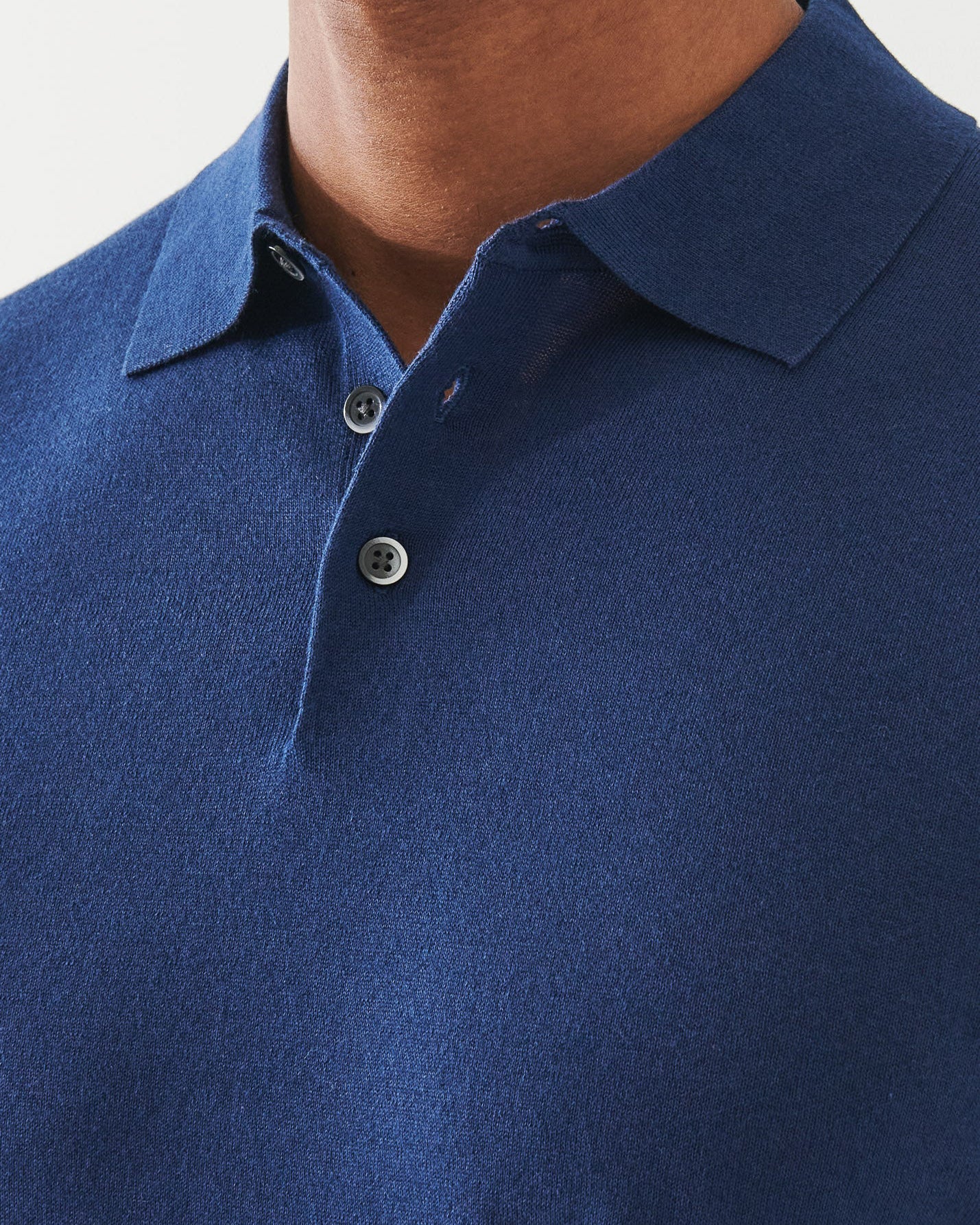 Cupro Button Polo