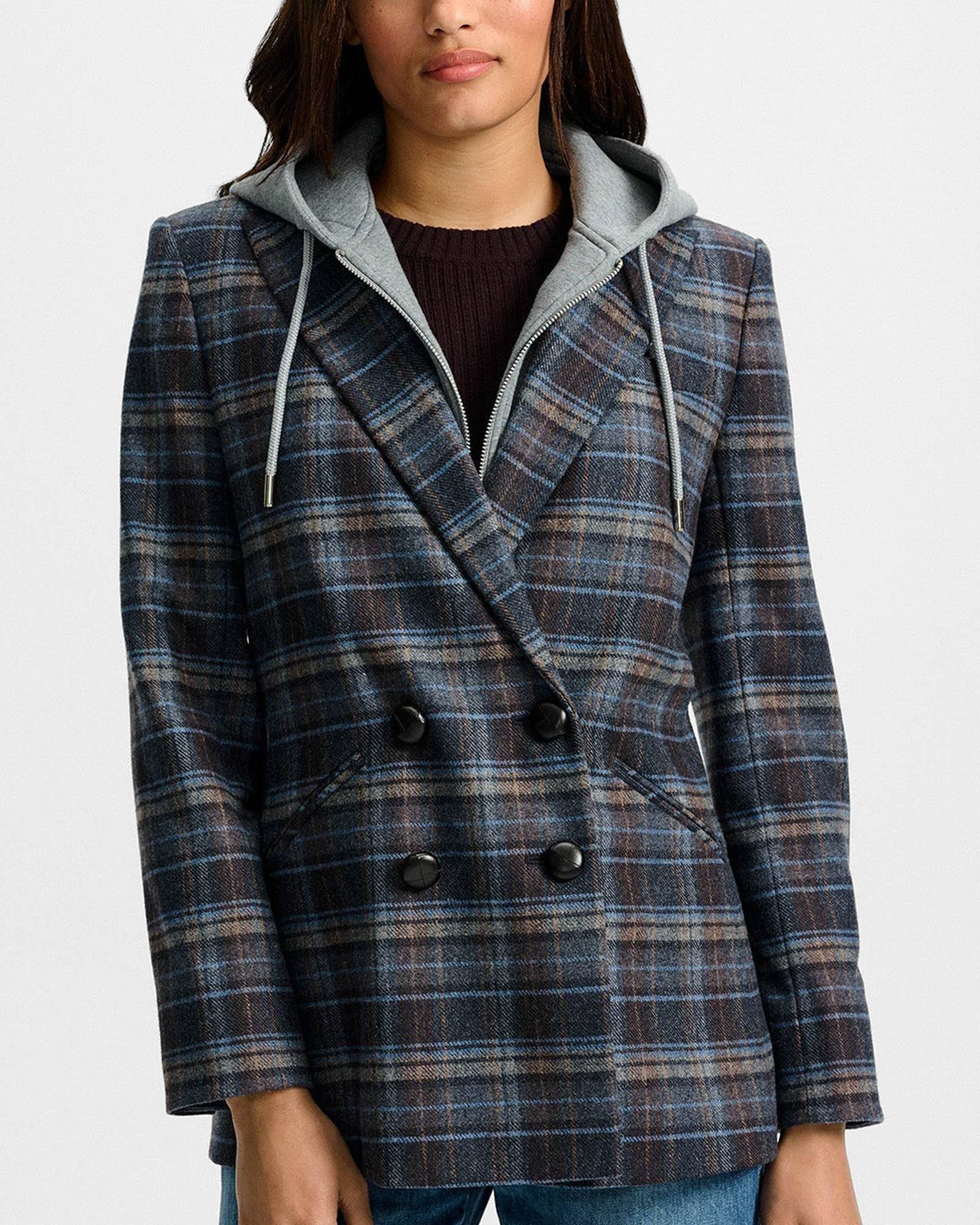 Oria Plaid Dickey Jacket