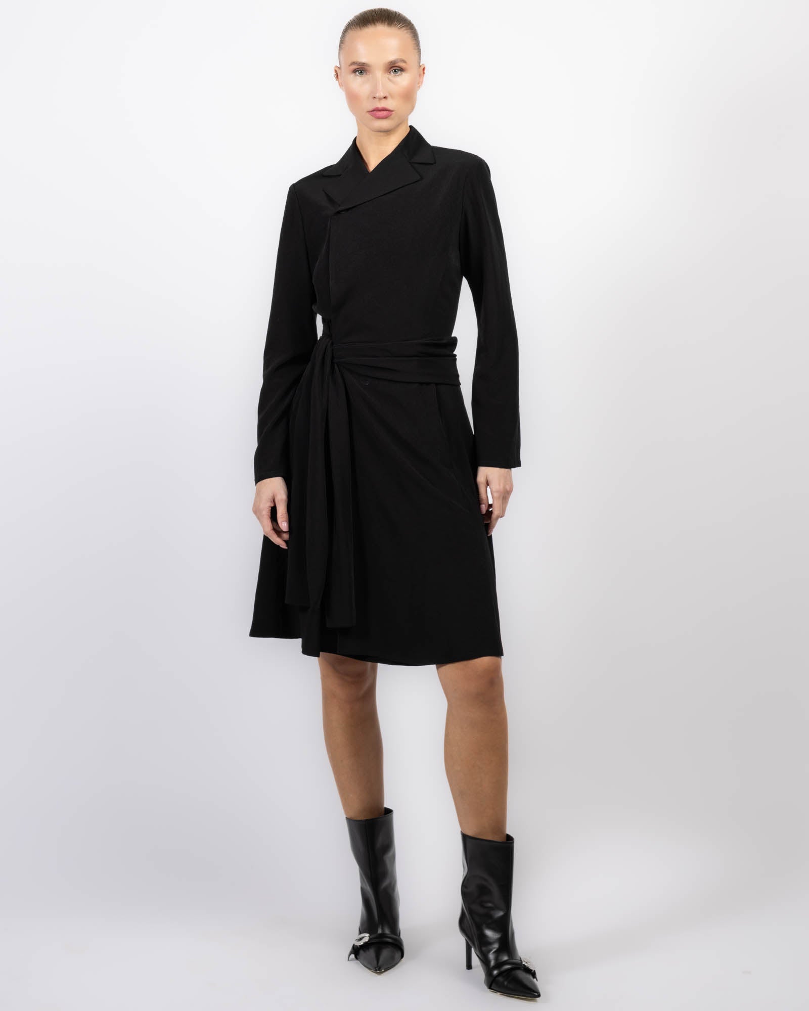 Knot Detail Wrap Dress