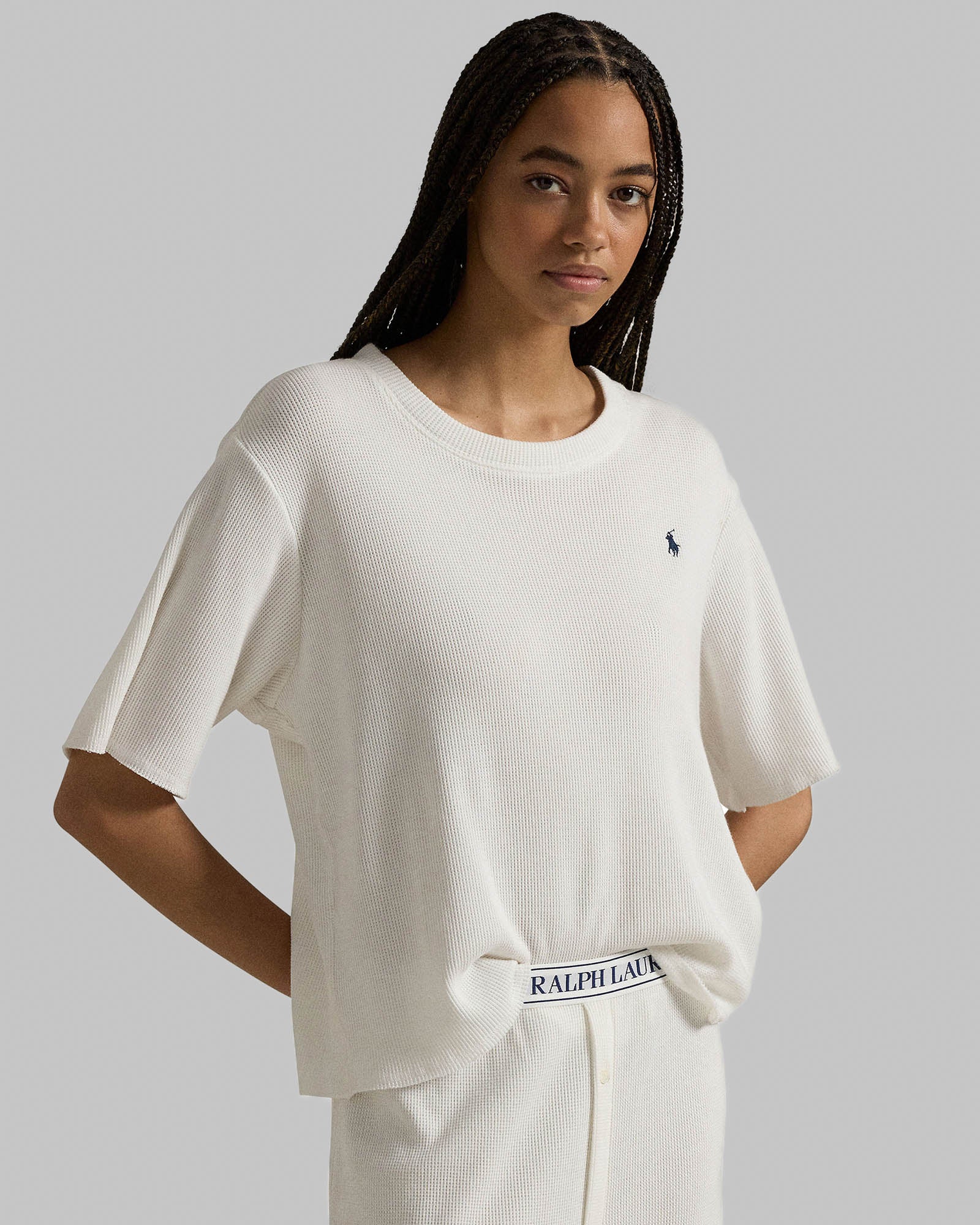 Short Sleeve Straight Pant Set