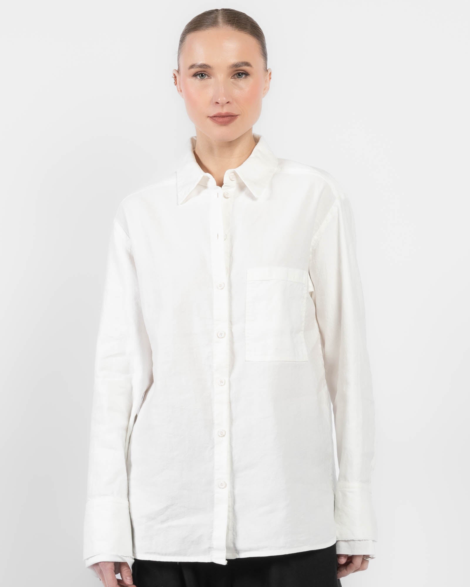 Double Cuff Mixed Shirt