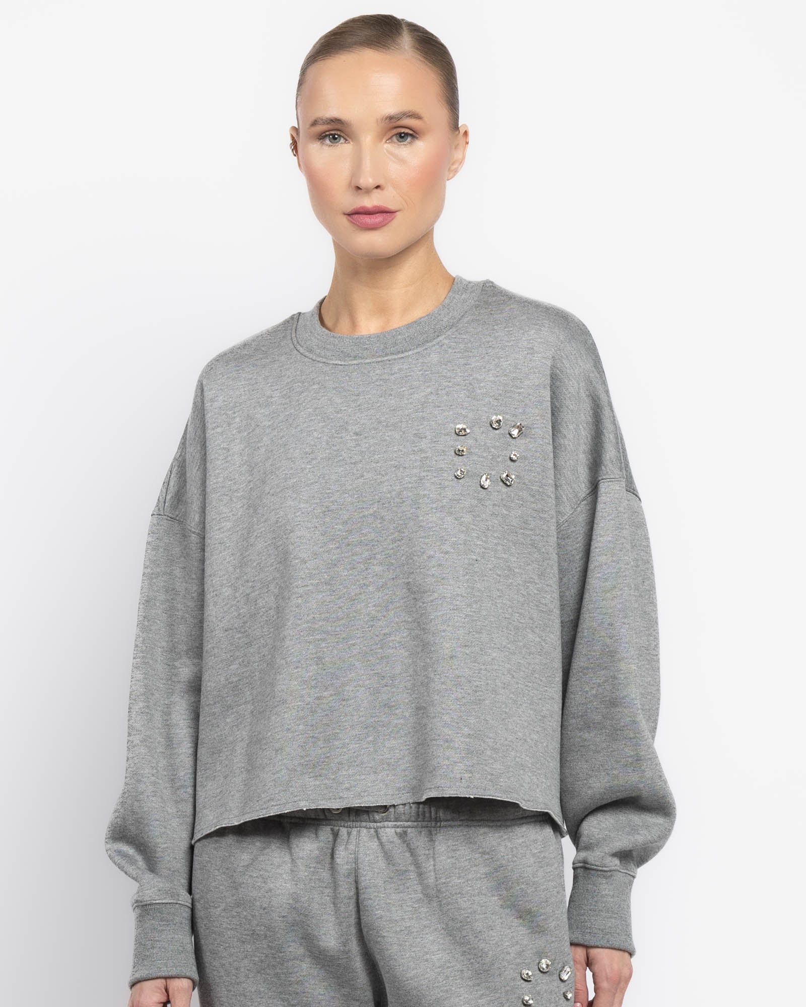 Crewneck Sweatshirt With Stones