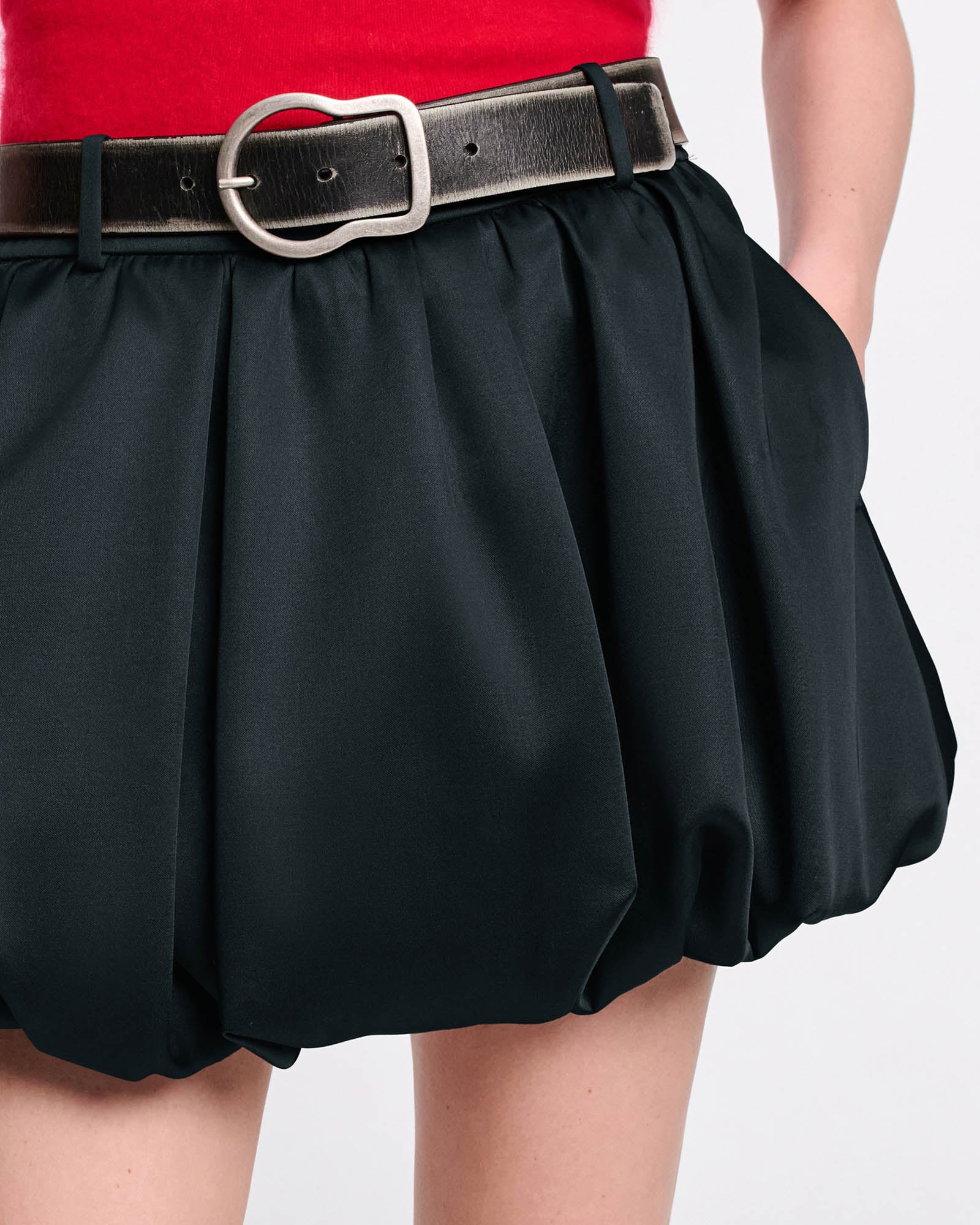 Shiny Statement Skirt